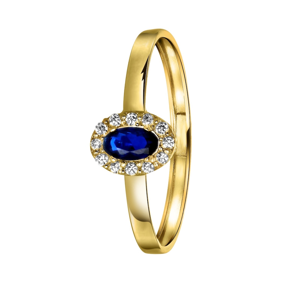 Lucardi Ringe 585 Gold - goldfarbig 49mm Damen