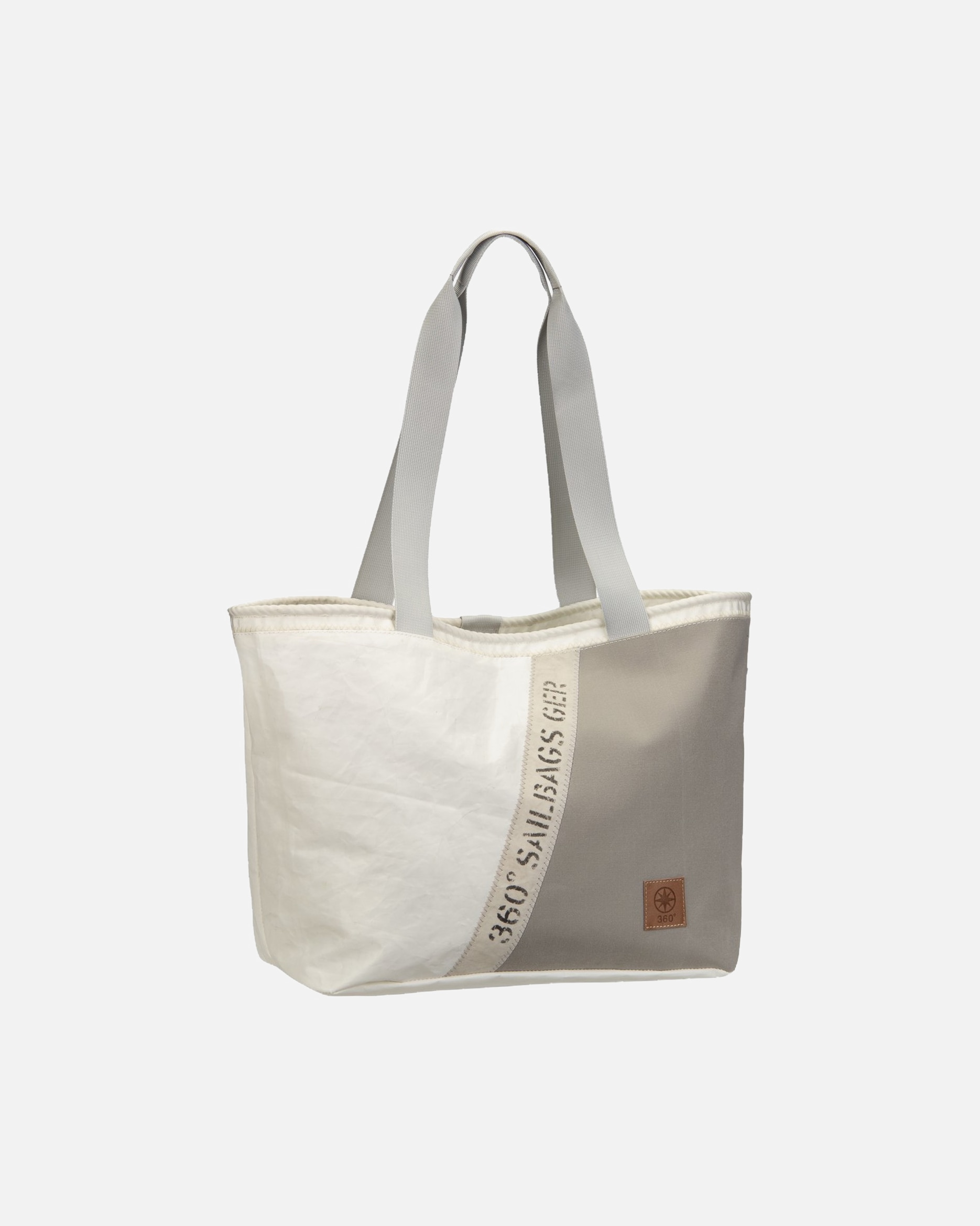 Shopper für Unisex 360Grad Shopper Watt Stencil Weiss/Grau