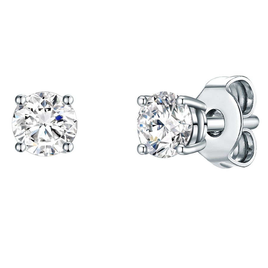 Trilani Ohrstecker Sterling Silber Zirkonia in 3,9 mm Damen