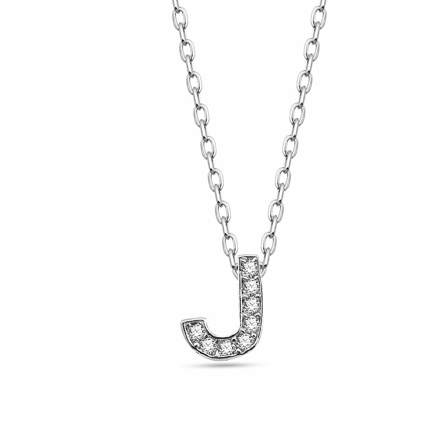 dKeniz Anhänger mit Kette 925/- Sterling Silber Zirkonia bunt 40cm+3cm Damen