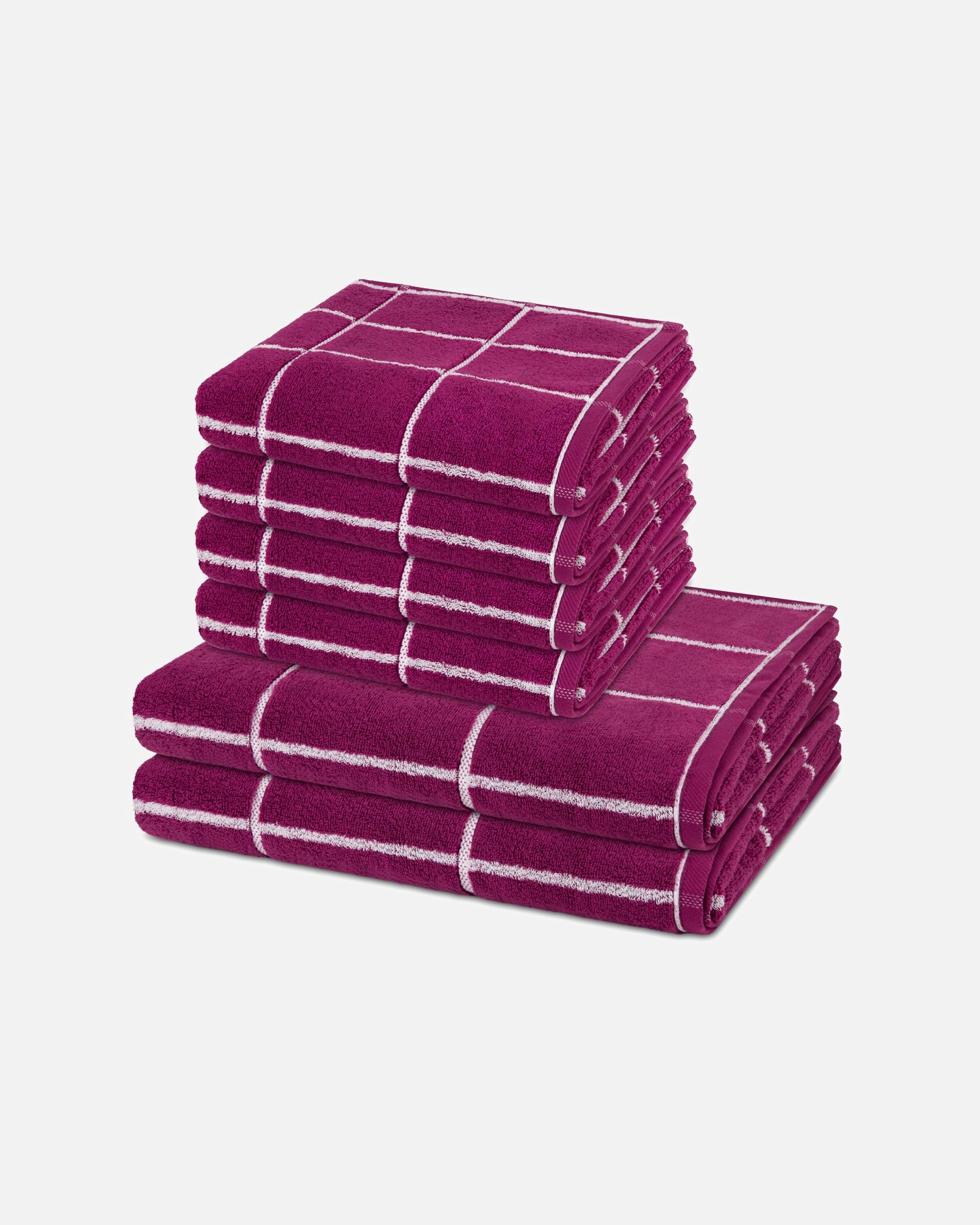 Handtuch für Unisex ROSS Handtuch-Set Sensual Skin (6-teilig) Fuchsia