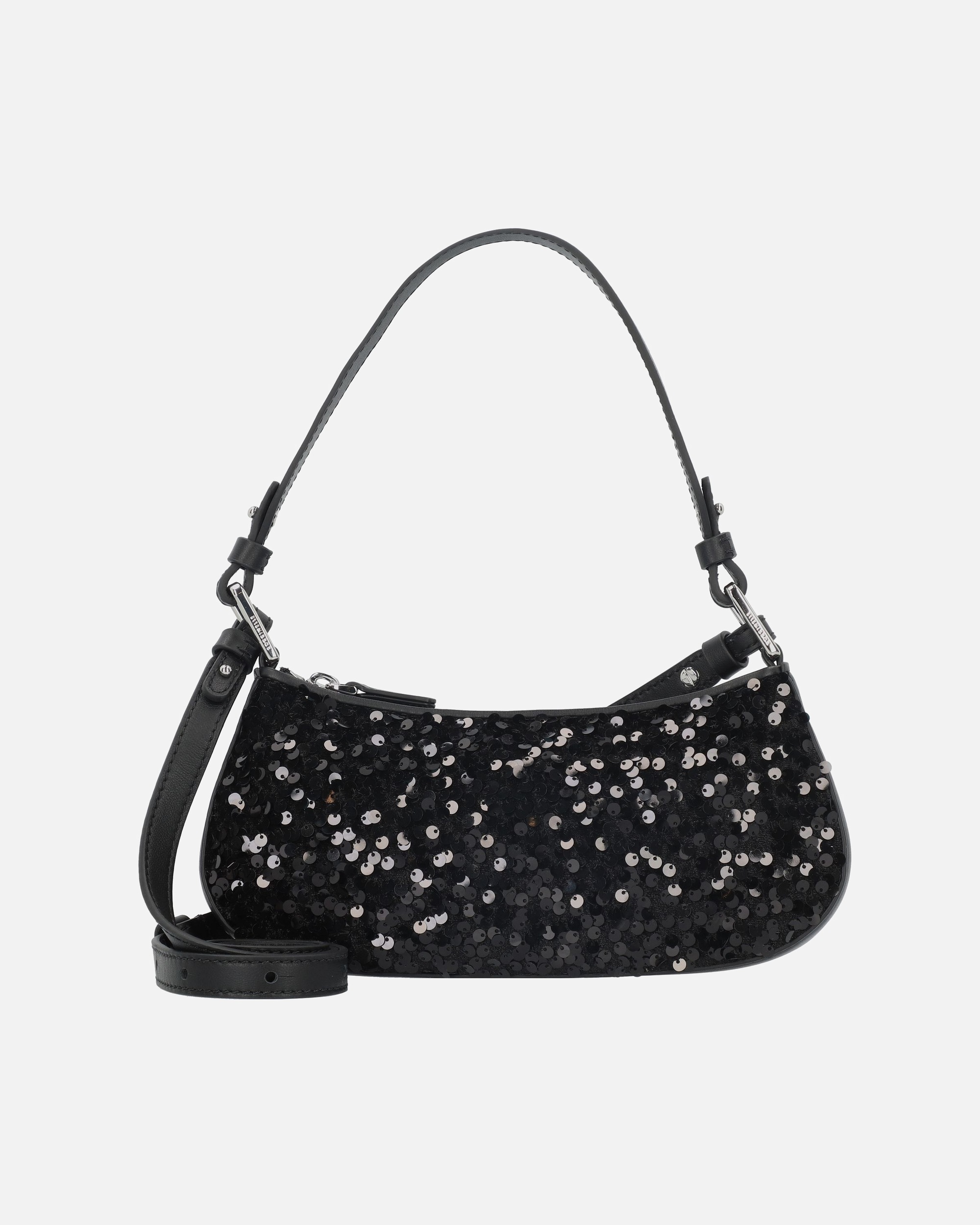 Clutch für Weiblich Coccinelle Merveille Schultertasche noir-noir
