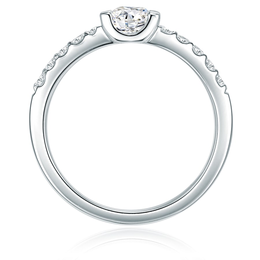 Trilani Ring aus Sterling Silber in silber mit Zirkonia 56 Damen