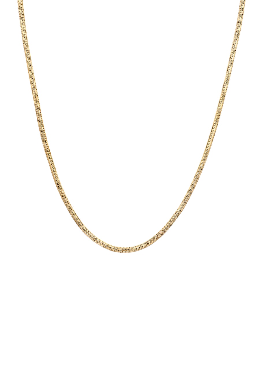 KUZZOI Herren Basic Schlangenkette Oxidiert 925 Sterling Silber 50