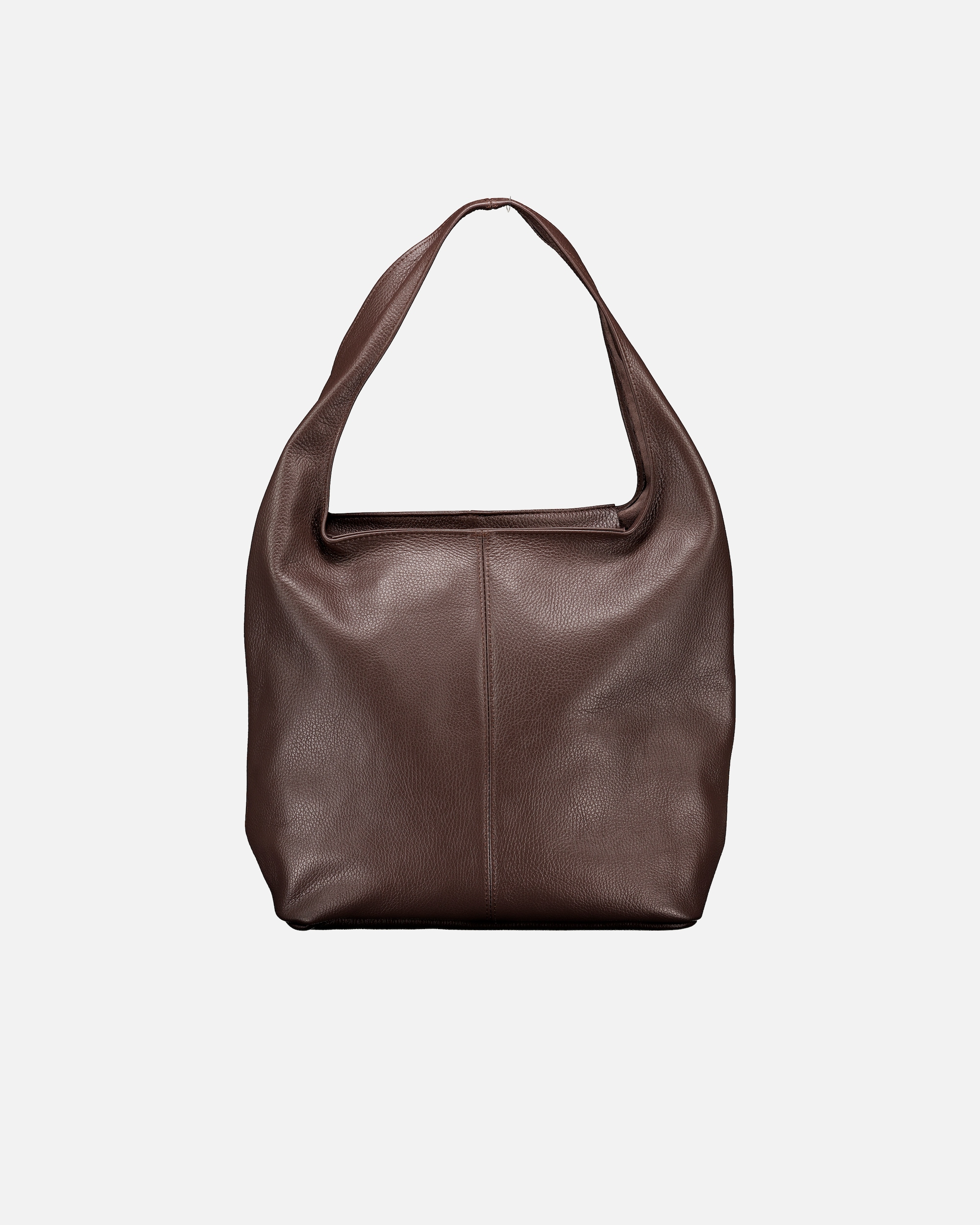 Tasche für Weiblich Hausfelder Manufaktur Beuteltasche Dollaro Dunkelbraun