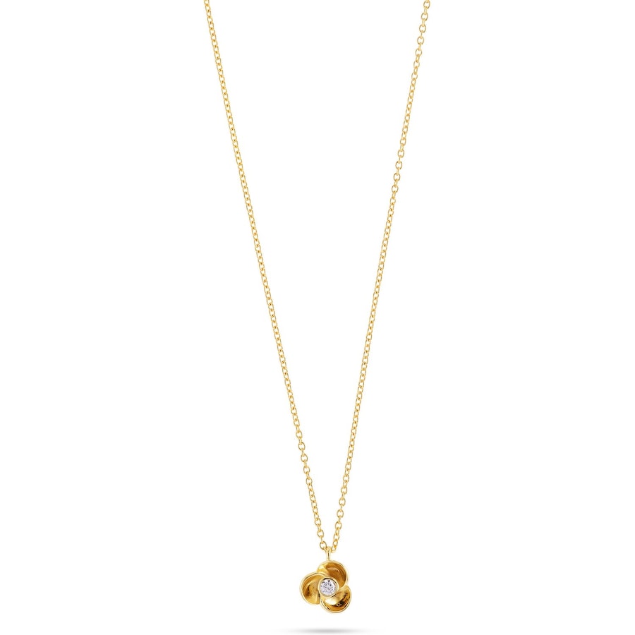 Jette Kette 925er Silber, recycelt gelbgold Damen