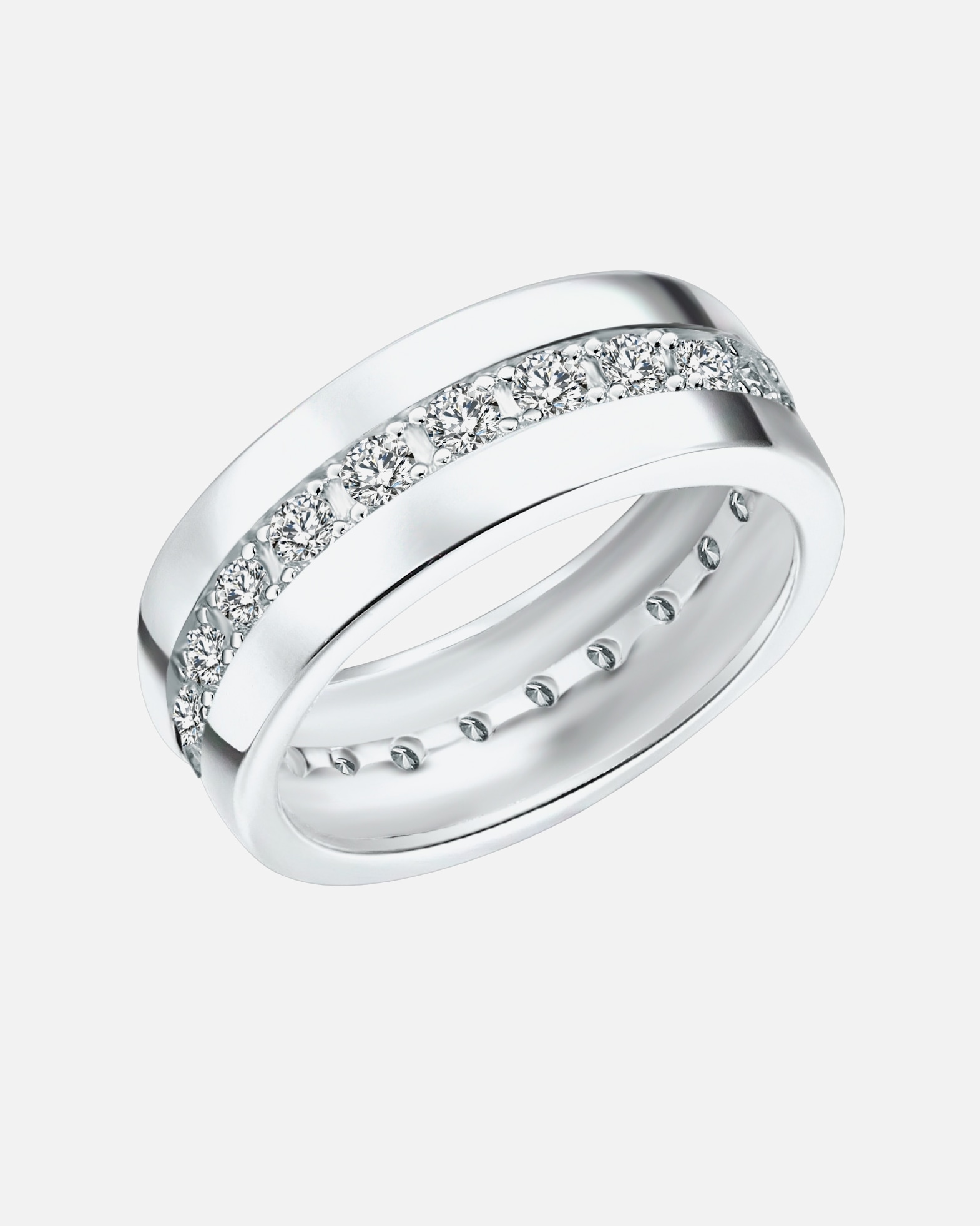 Ring für Weiblich Rafaela Donata Ring Sterling Silber Zirkonia in Silber 47