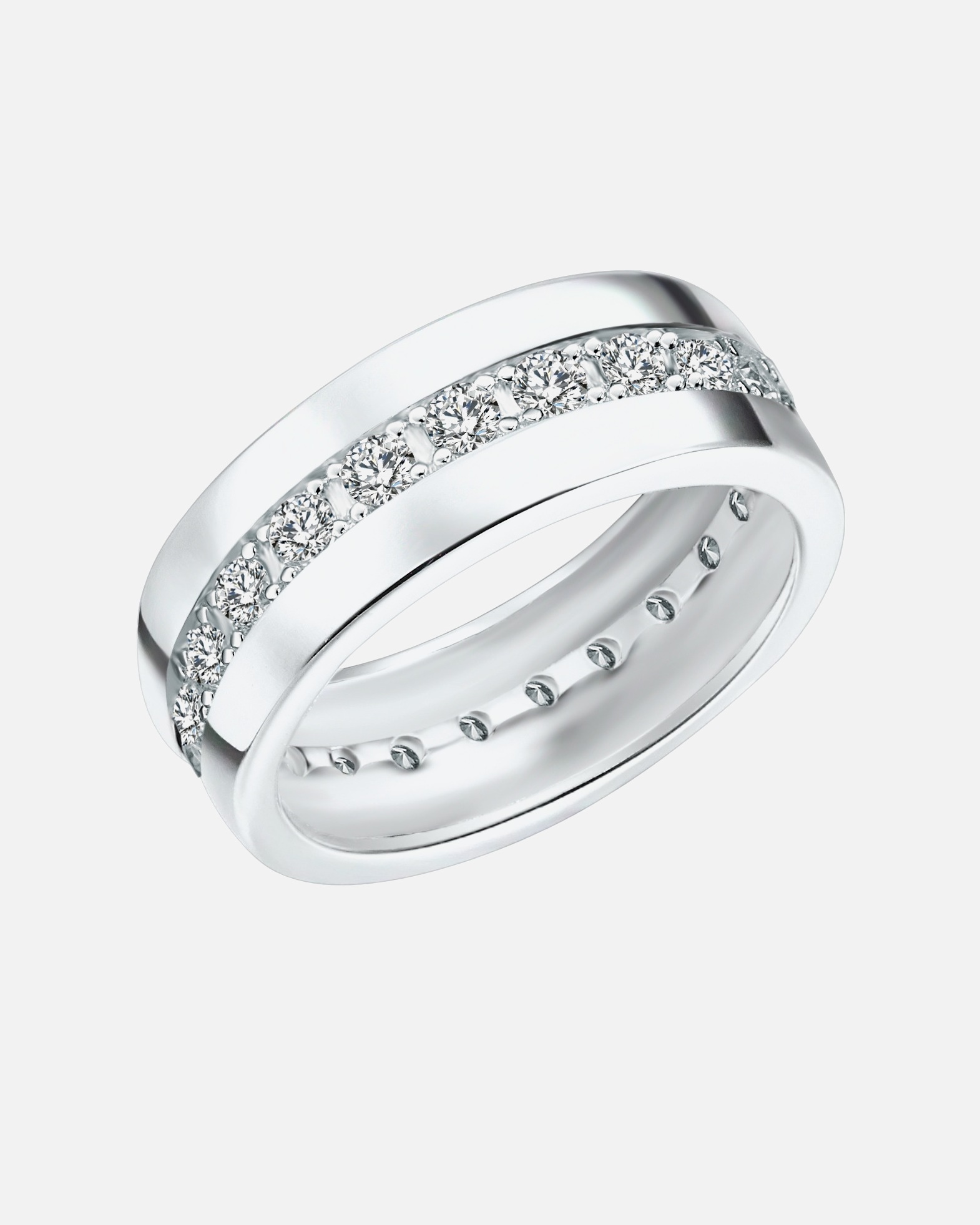 Ring für Weiblich Rafaela Donata Ring Sterling Silber Zirkonia in Silber 50