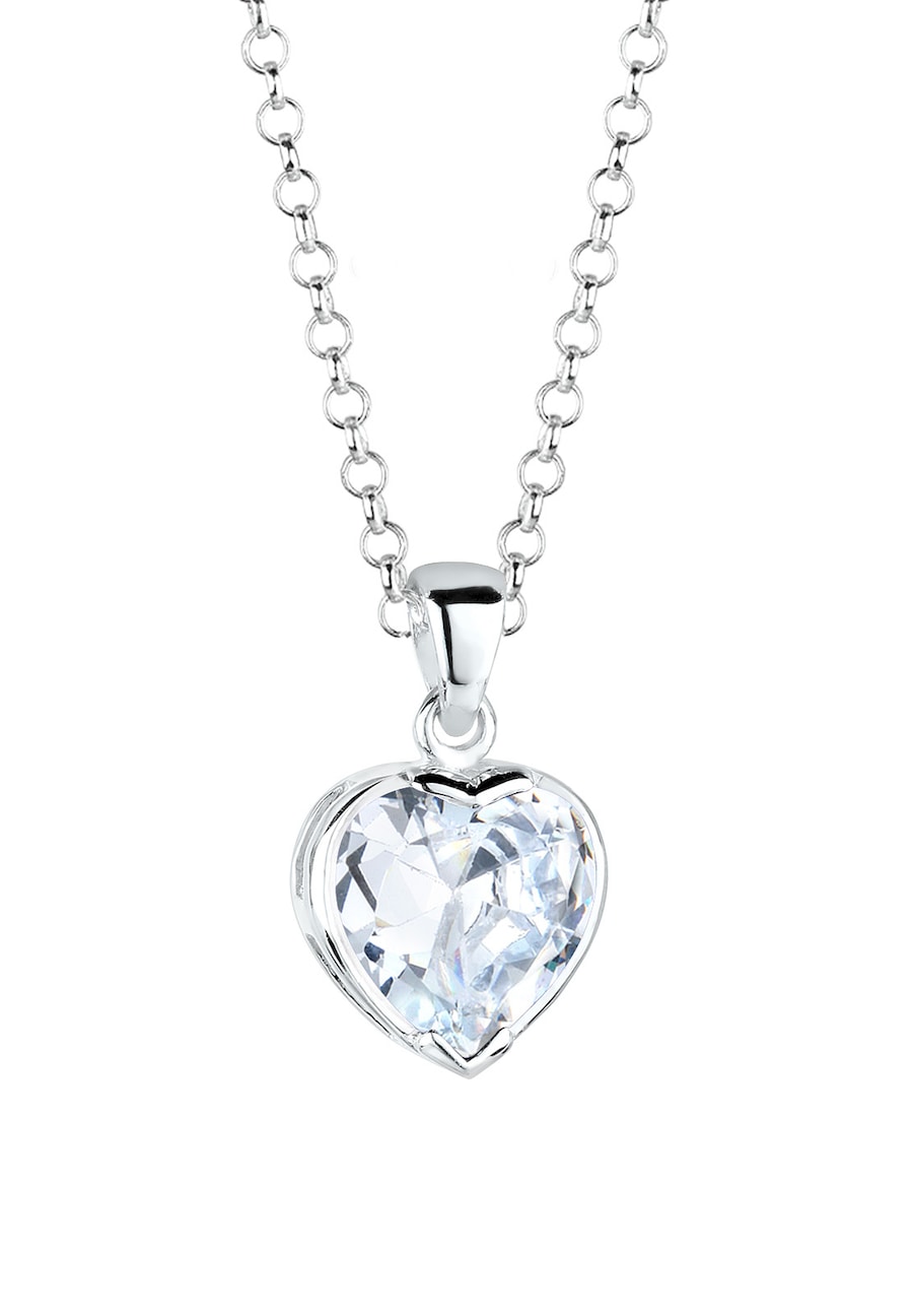 Elli Herz Liebe Zirkonia In Love 925 Sterling Silber 45 Damen