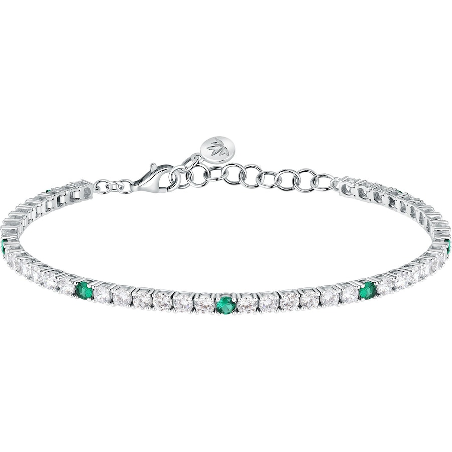 Morellato Armband 925er Silber, recycelt grün, silber Damen