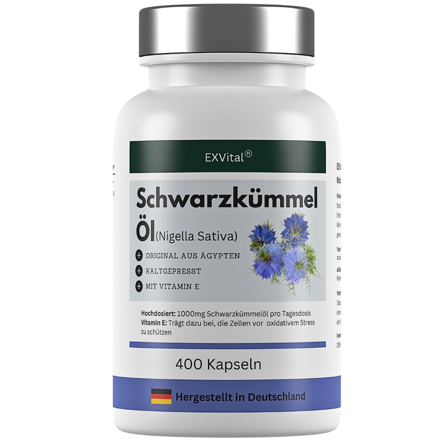 EXVital Schwarzkümmelöl Kapseln, aus ägyptischen Anbau 280 g