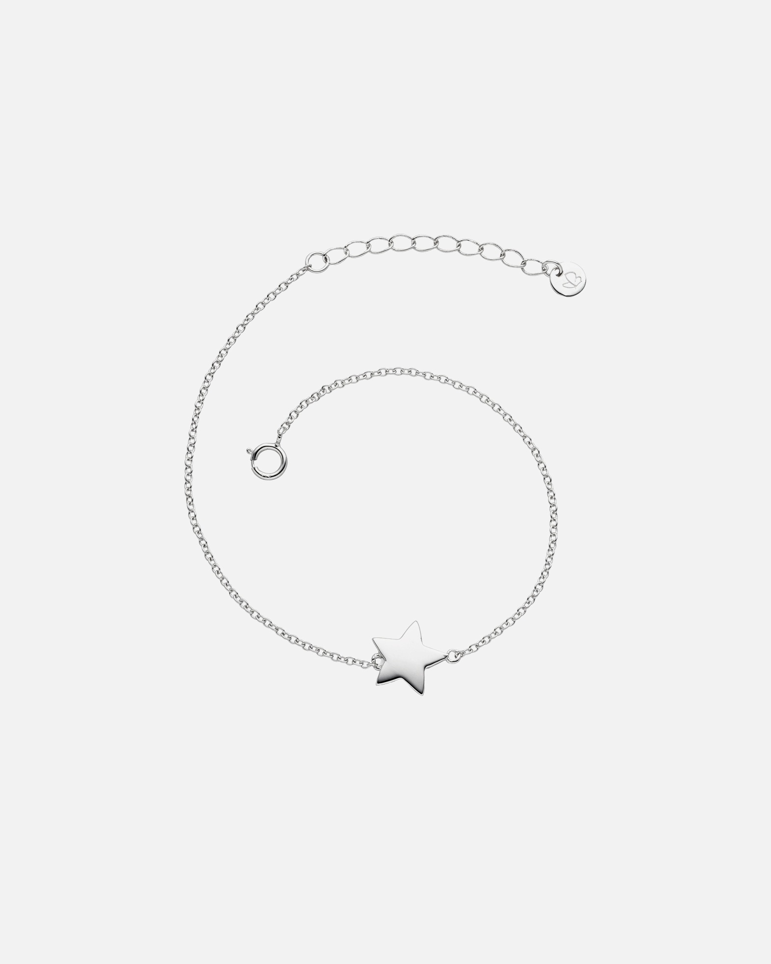 Armband für Weiblich Glanzstücke München Armband Stern Sterling Silber in Silber 17,0 cm Basislänge + 3,0 cm Verlängerung