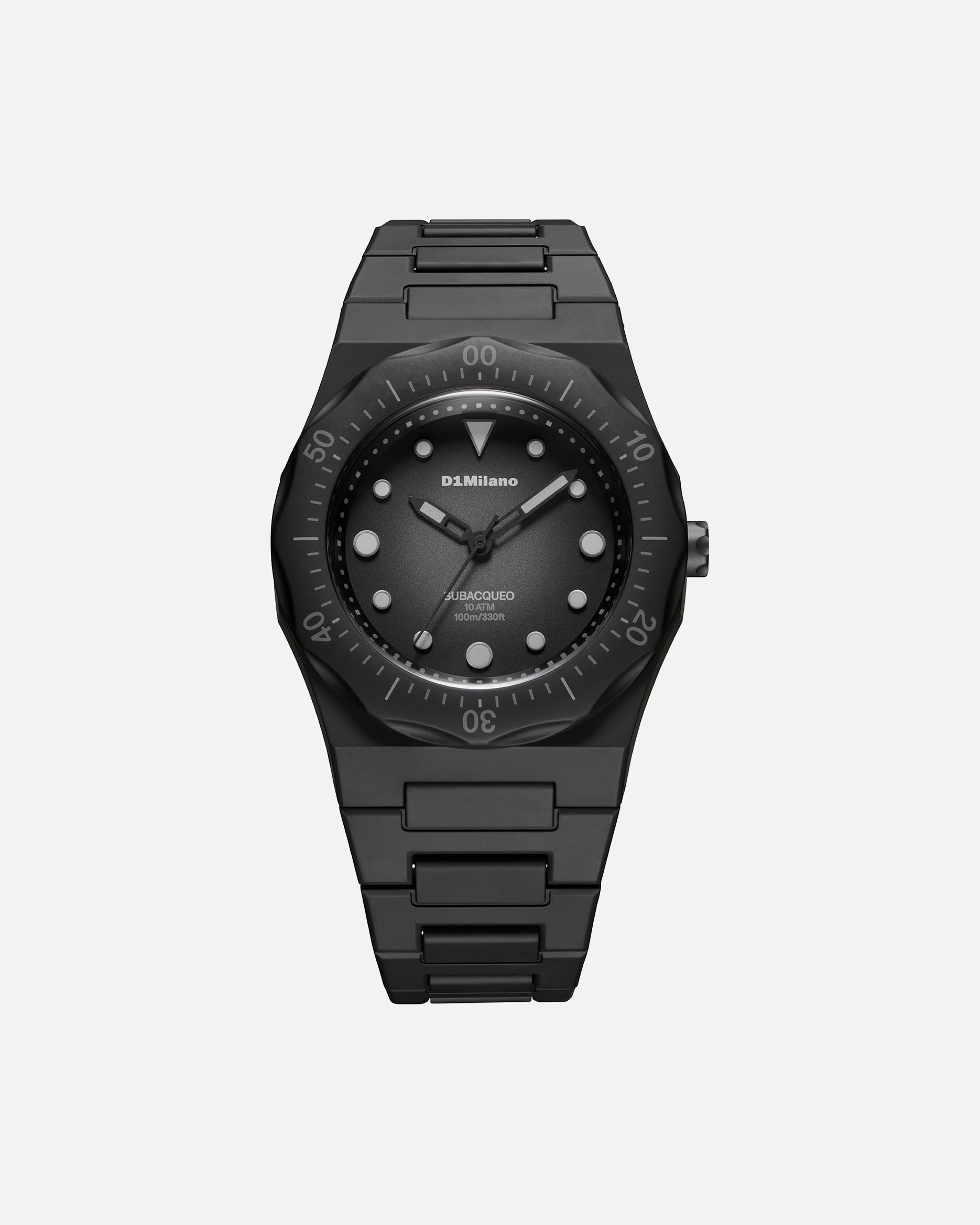 Uhr für Männlich D1 Milano Default Brand Line Herrenuhr Polycarbonat schwarz