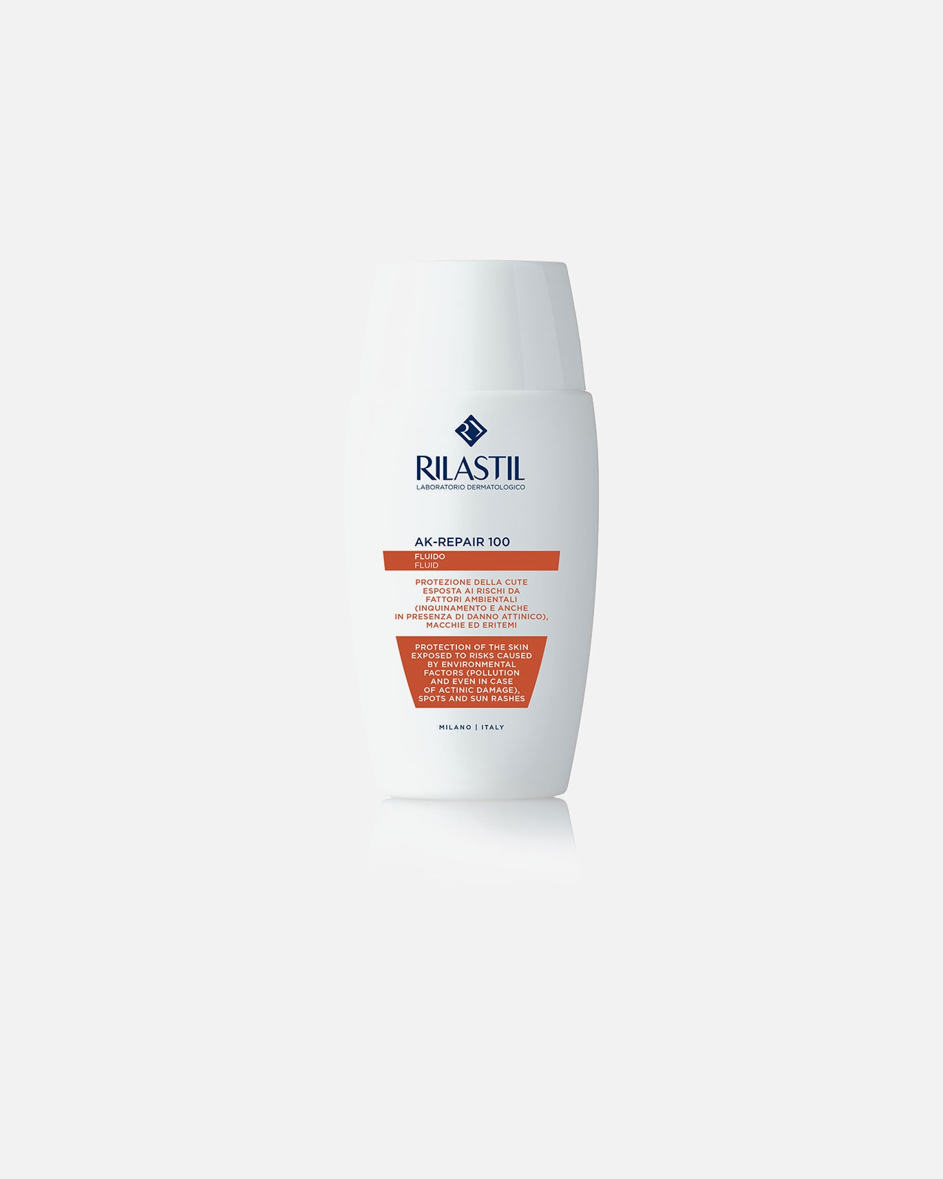 Sonnencreme Gesicht für Unisex Rilastil SUN SYSTEM ak-repair 100 fluido 50 ml