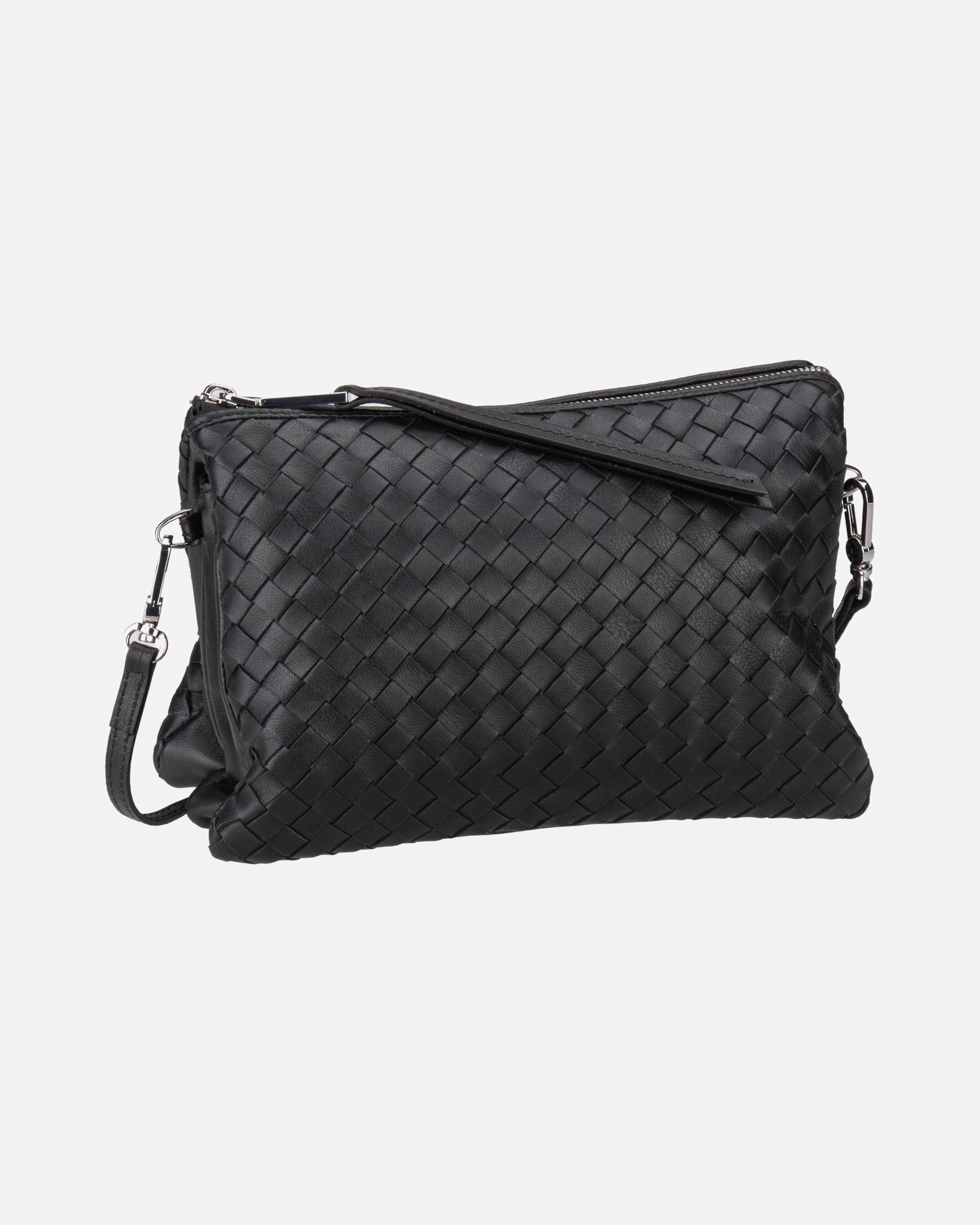 Rucksack für Unisex abro Bodybag Threefold Piuma Weaving Black/Nickel