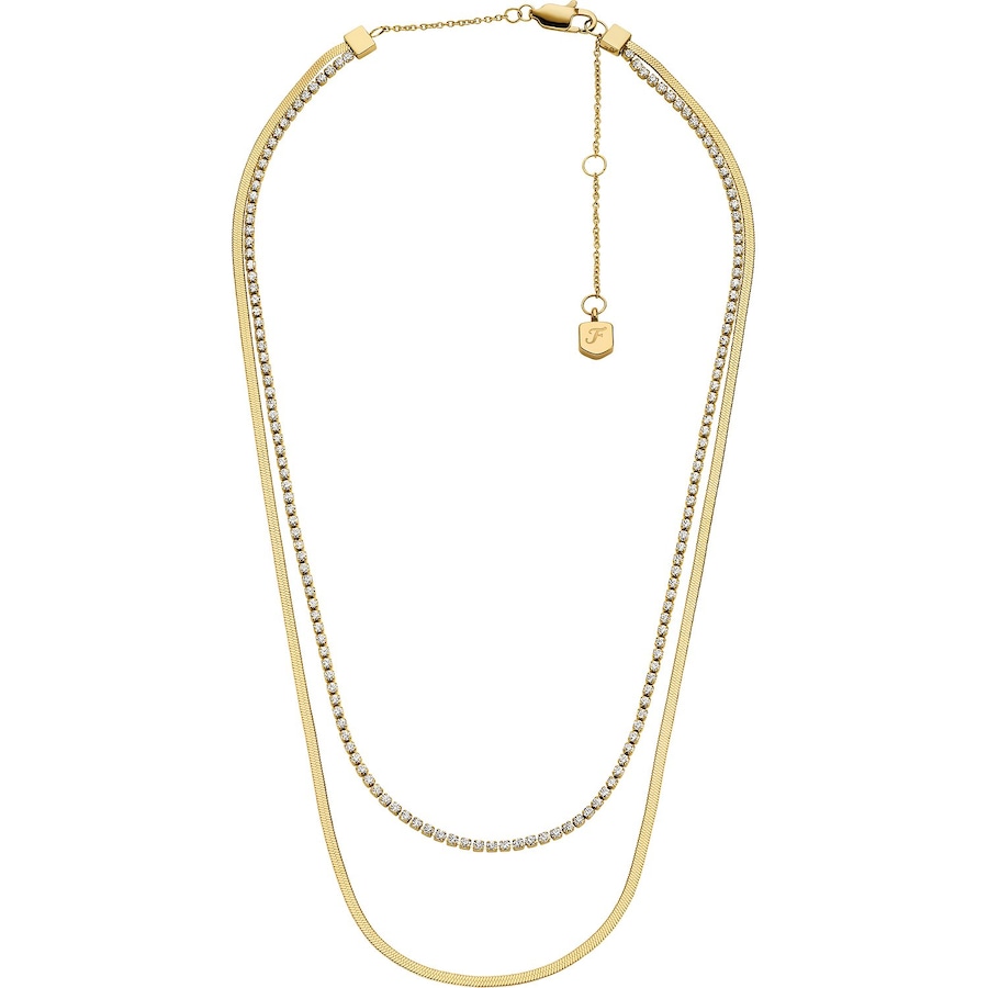 Fossil Kette Edelstahl One Size Damen