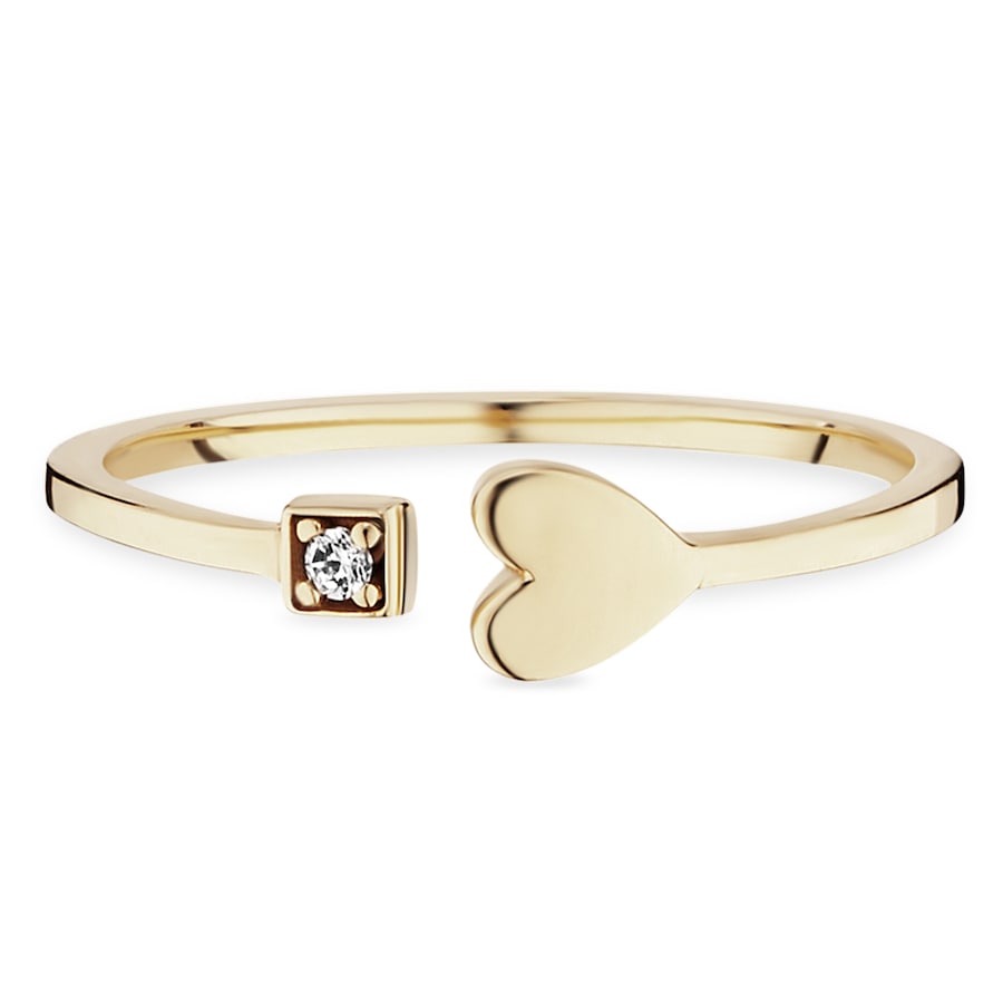 caï Ring 925/- Sterling Silber Zirkonia weiß 050 (15,9) Damen