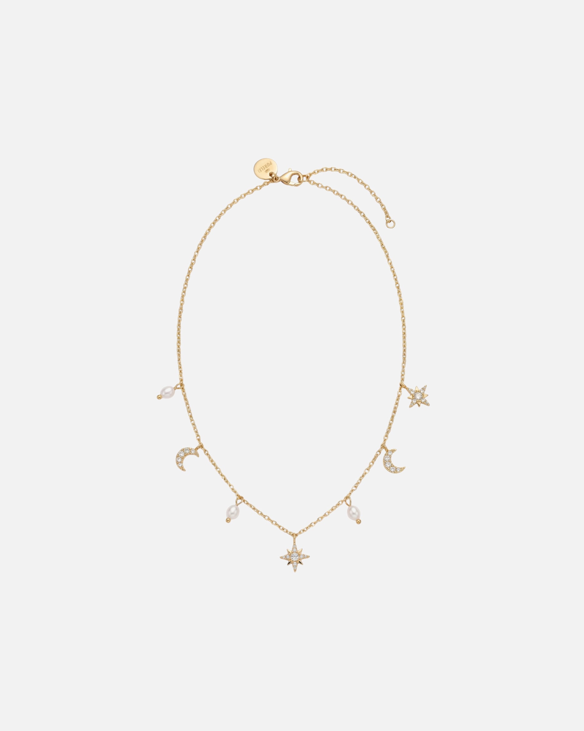 Halskette für Unisex Purelei Night Glow Kette 100% Edelstahl Gold