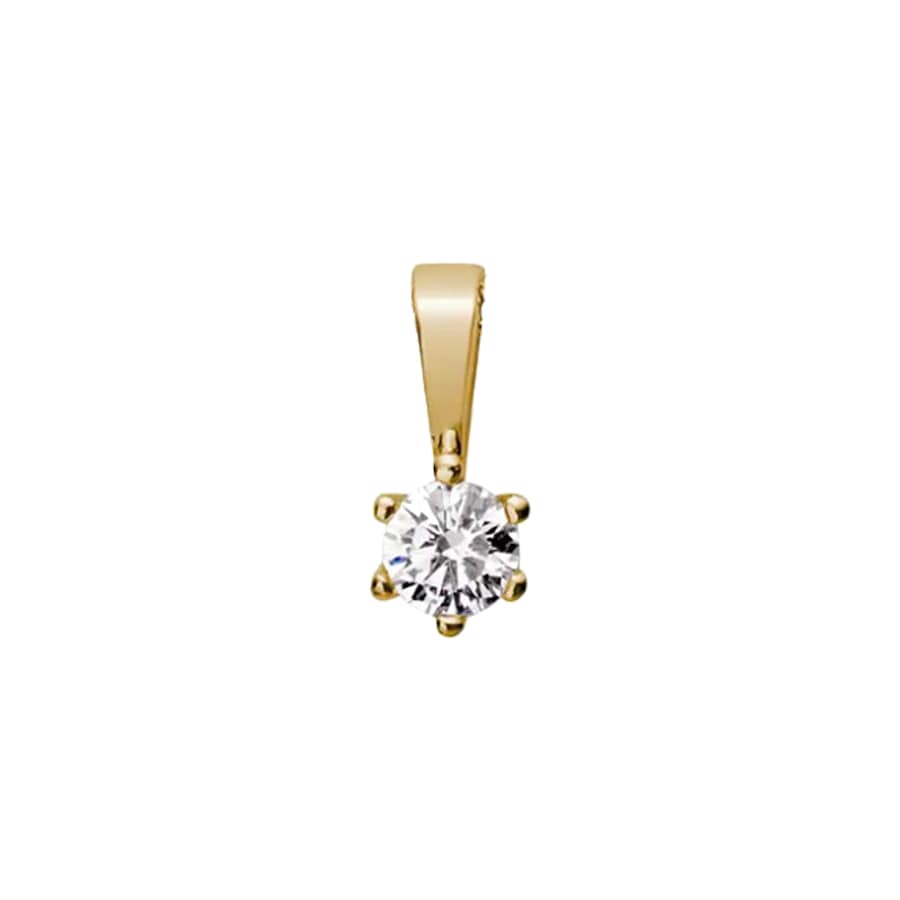 Lyomi Anhänger 585/- Gold Diamant Lab Grown 0,10ct. gelb vergoldet Damen