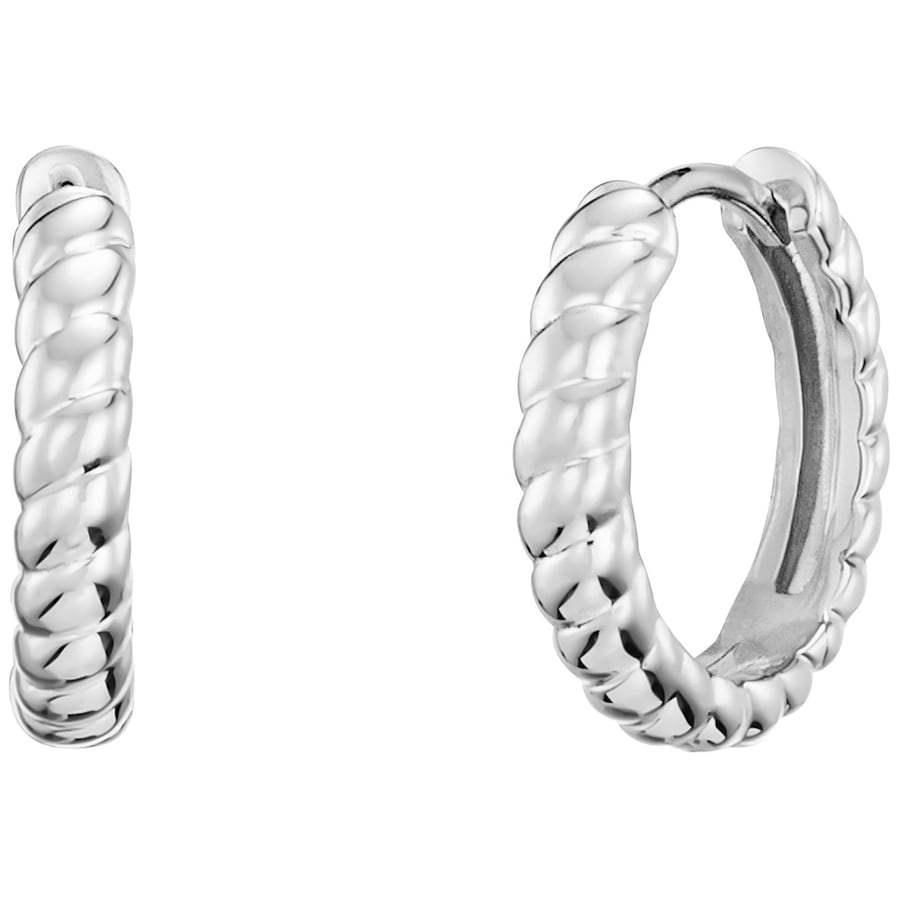 Julie Julsen Creolen 925/- Sterling Silber ohne cm Weiss Damen