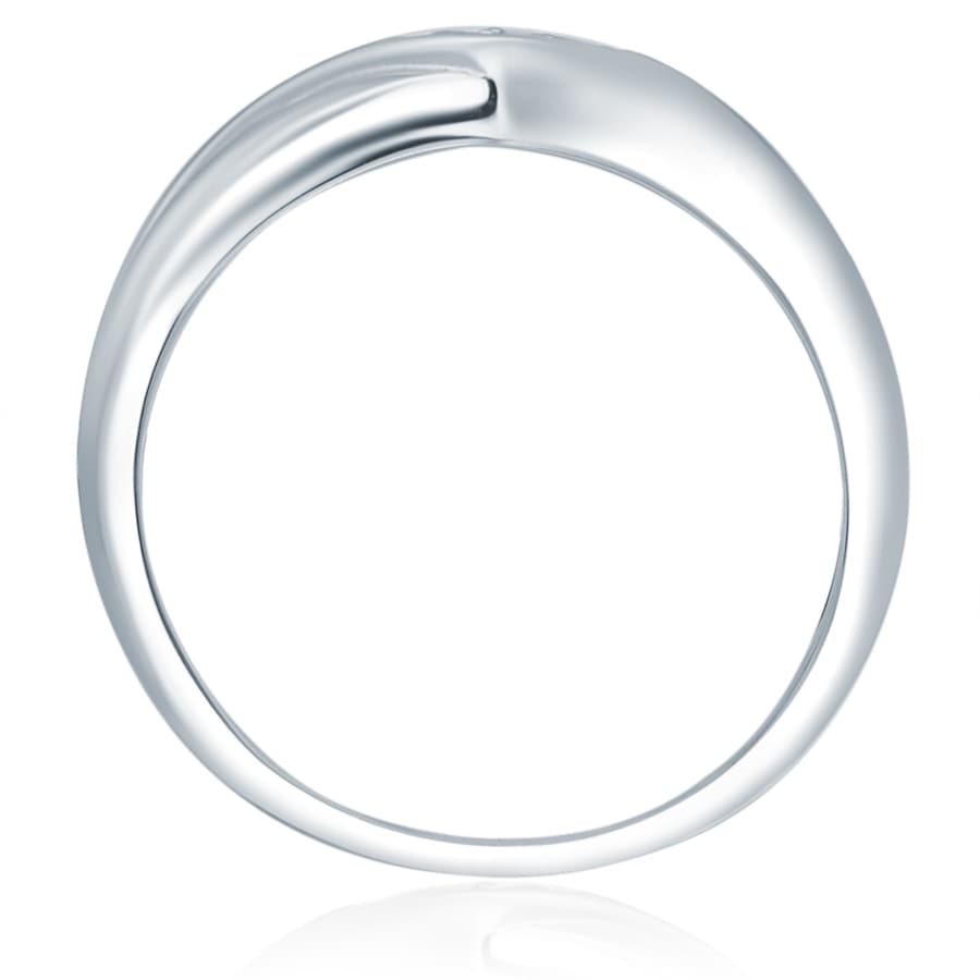 Lulu & Jane Diamant-Ring Sterling Silber Diamant in 56 Damen