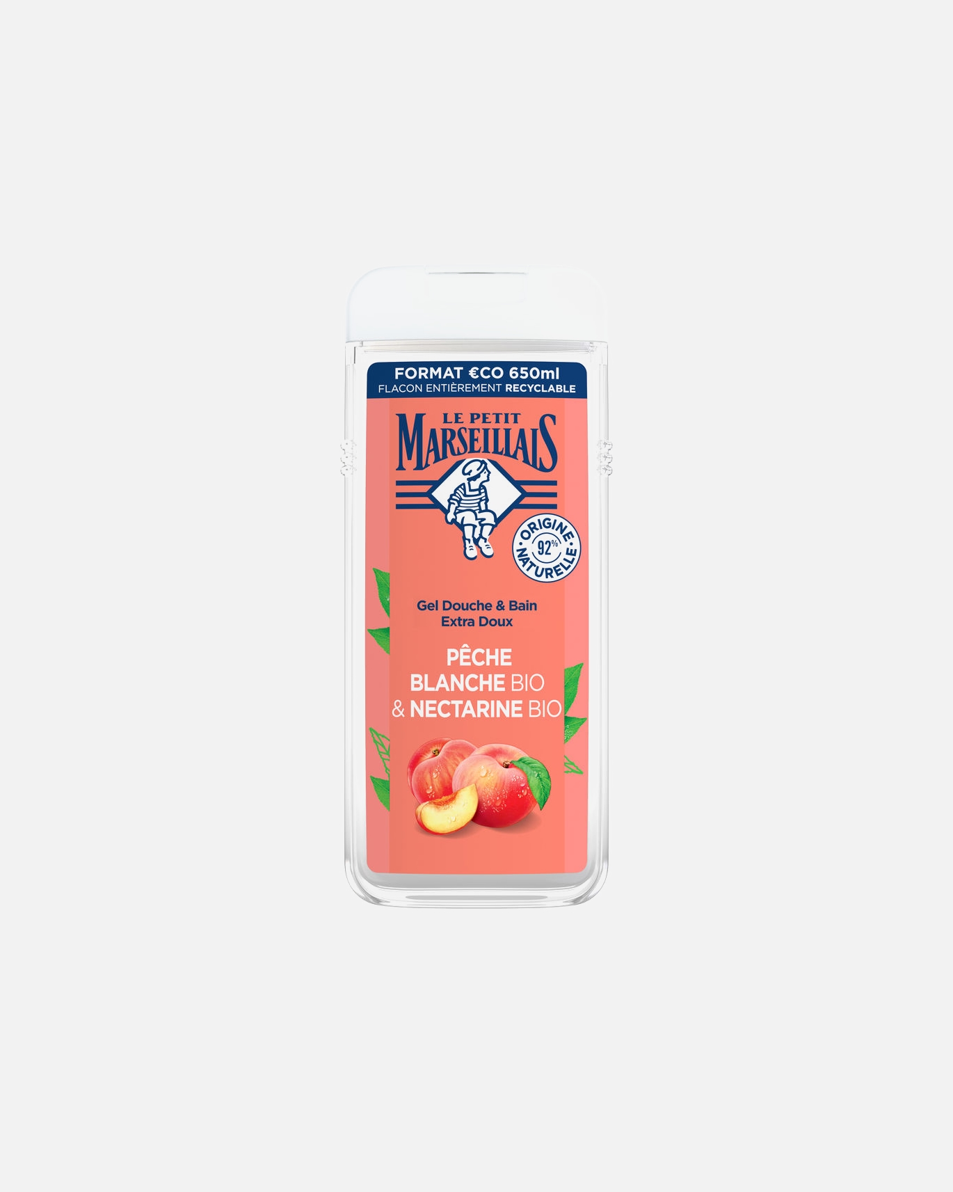 Duschgel für Unisex Le Petit Marseillais LE PETIT MARSEILLAIS Pfirsich- und Nektarinen-Badegel 650 ml
