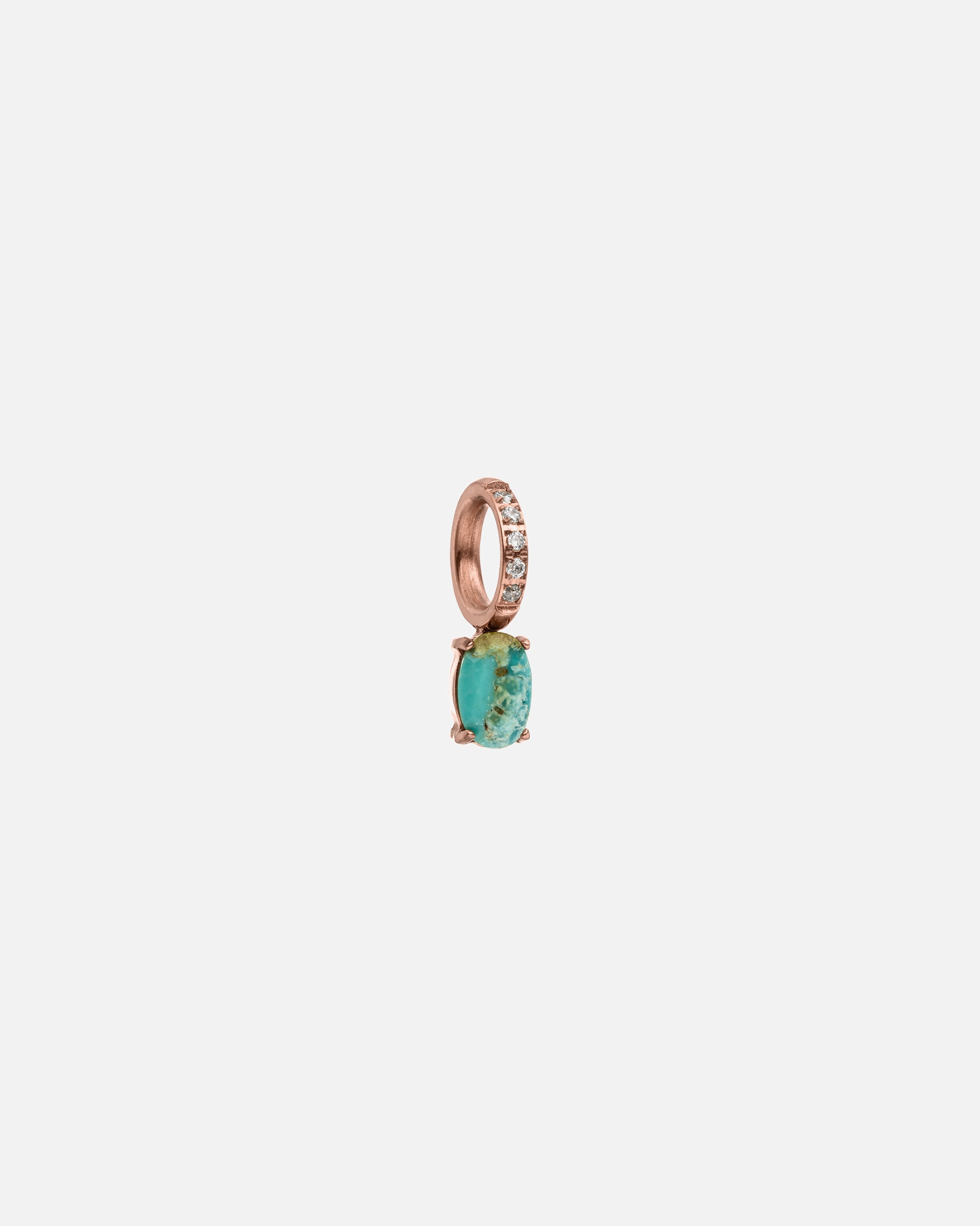 Schmuckanhänger für Unisex Purelei Geburtsstein Dezember Türkis Charm 100% Edelstahl Rosegold
