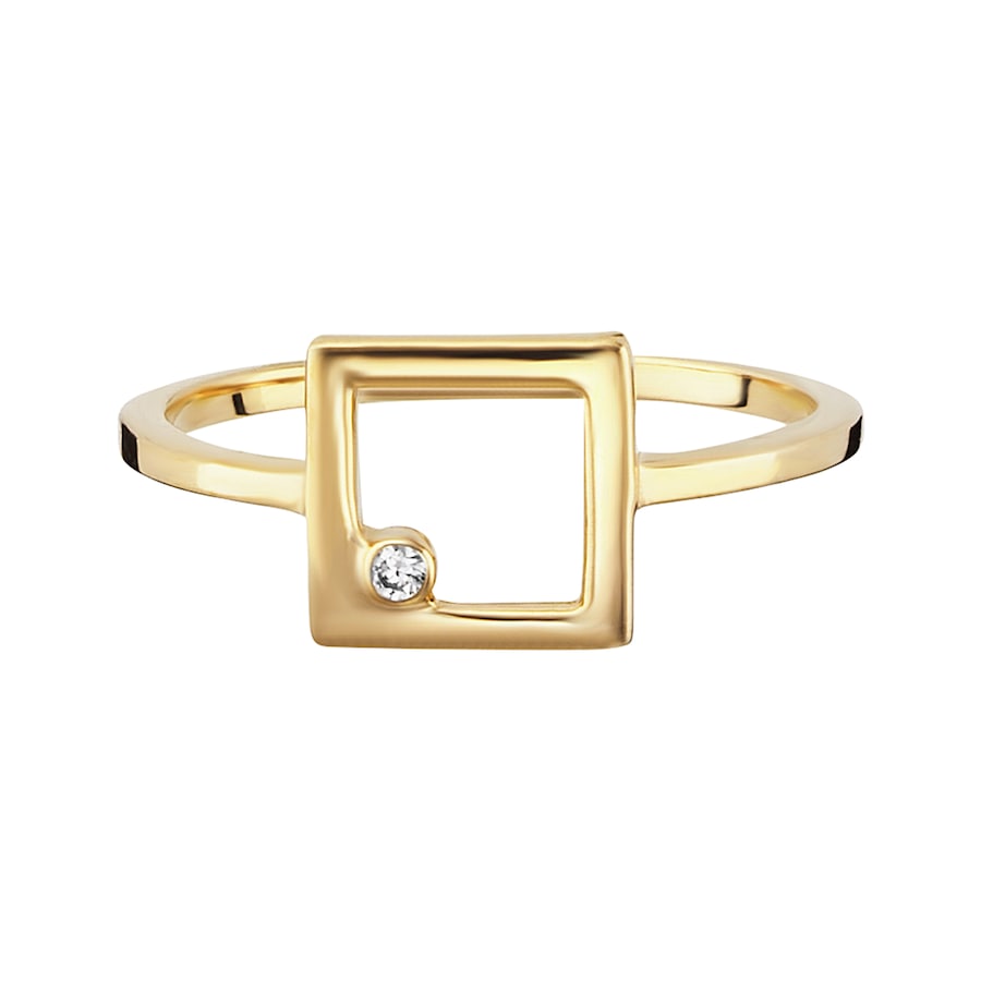 caï Ring 925/- Sterling Silber Zirkonia weiß 052 (16,6) Damen