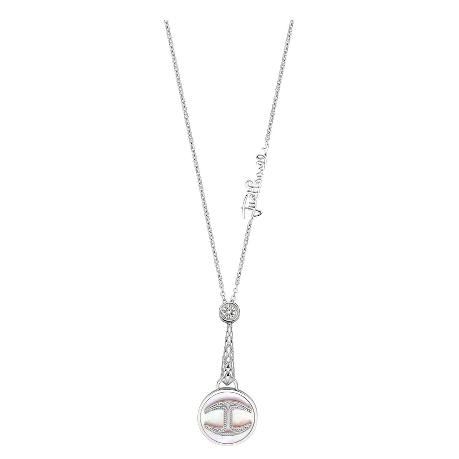 Roberto Cavalli Kette Messing silber Damen