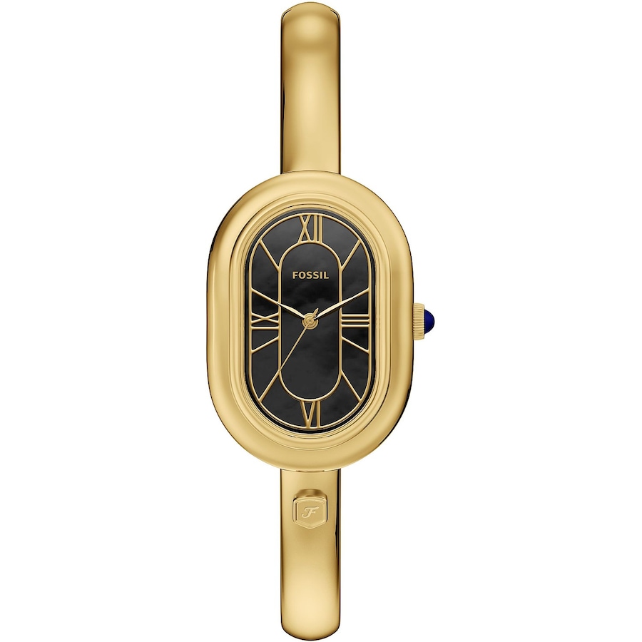 Fossil Damenuhr Edelstahl gold Damen