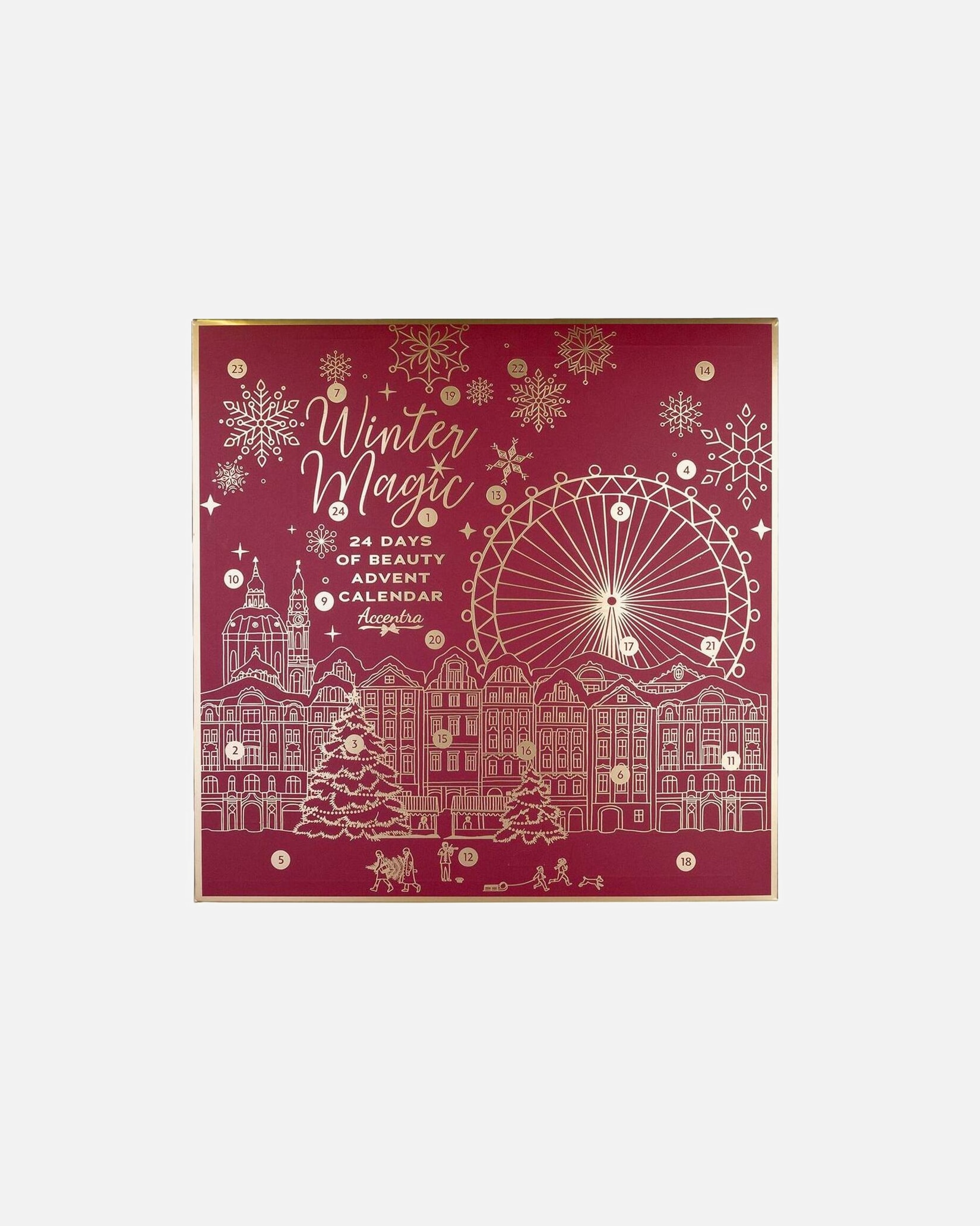 Adventskalender für Unisex Accentra Adventskalender WINTER MAGIC BORDEAUX Körperpflege 1 Stück