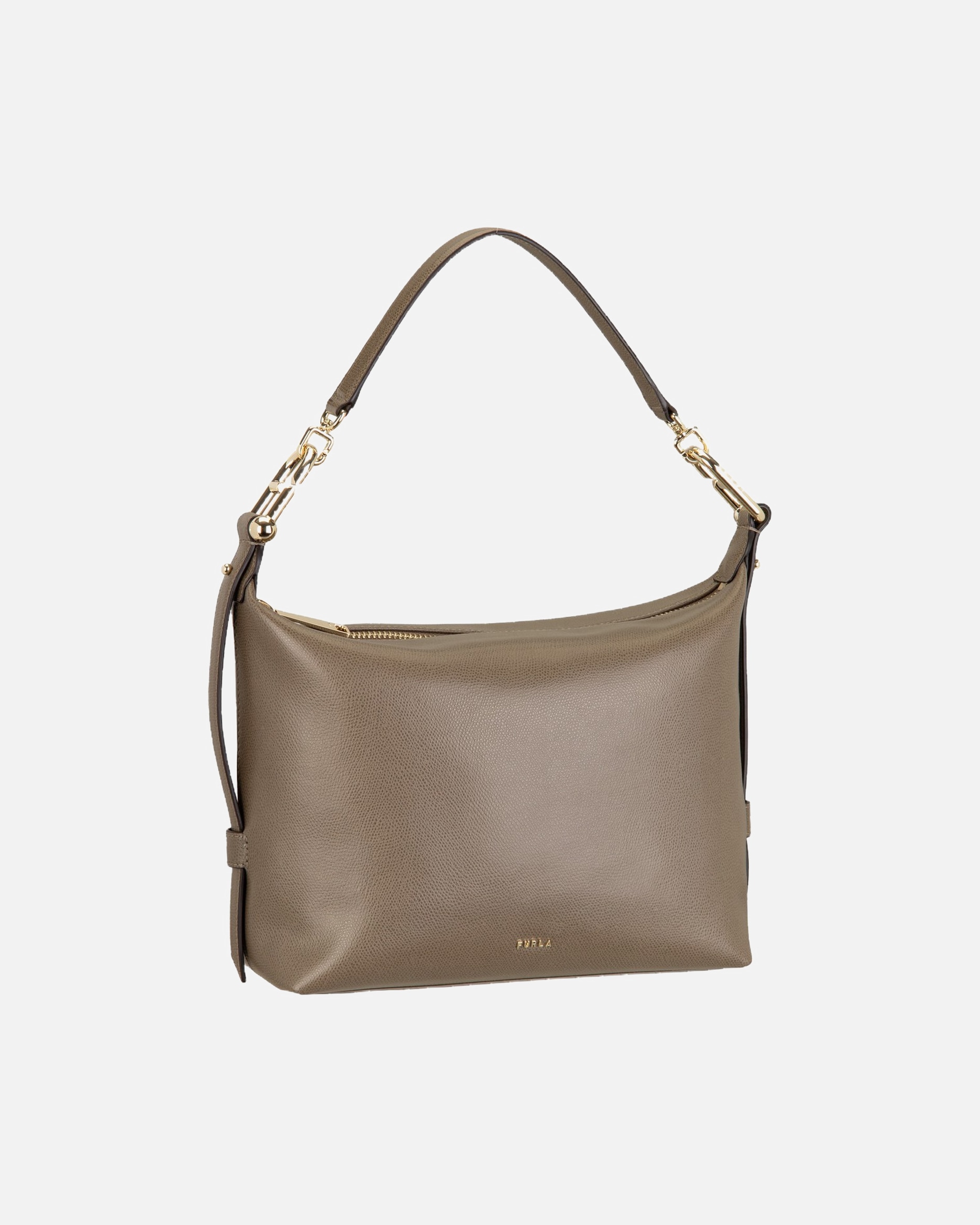 Handtasche für Unisex Furla Schultertasche Tonie M Hobo Muddy Gray