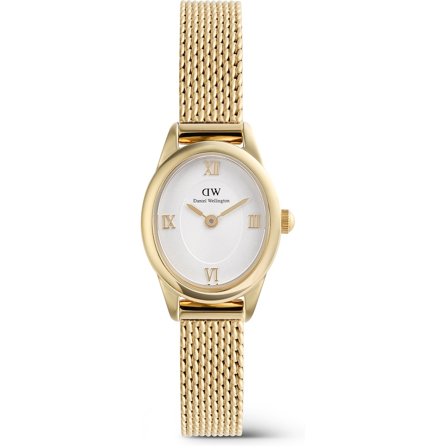 Daniel Wellington Damenuhr Leder gold, weiß Damen