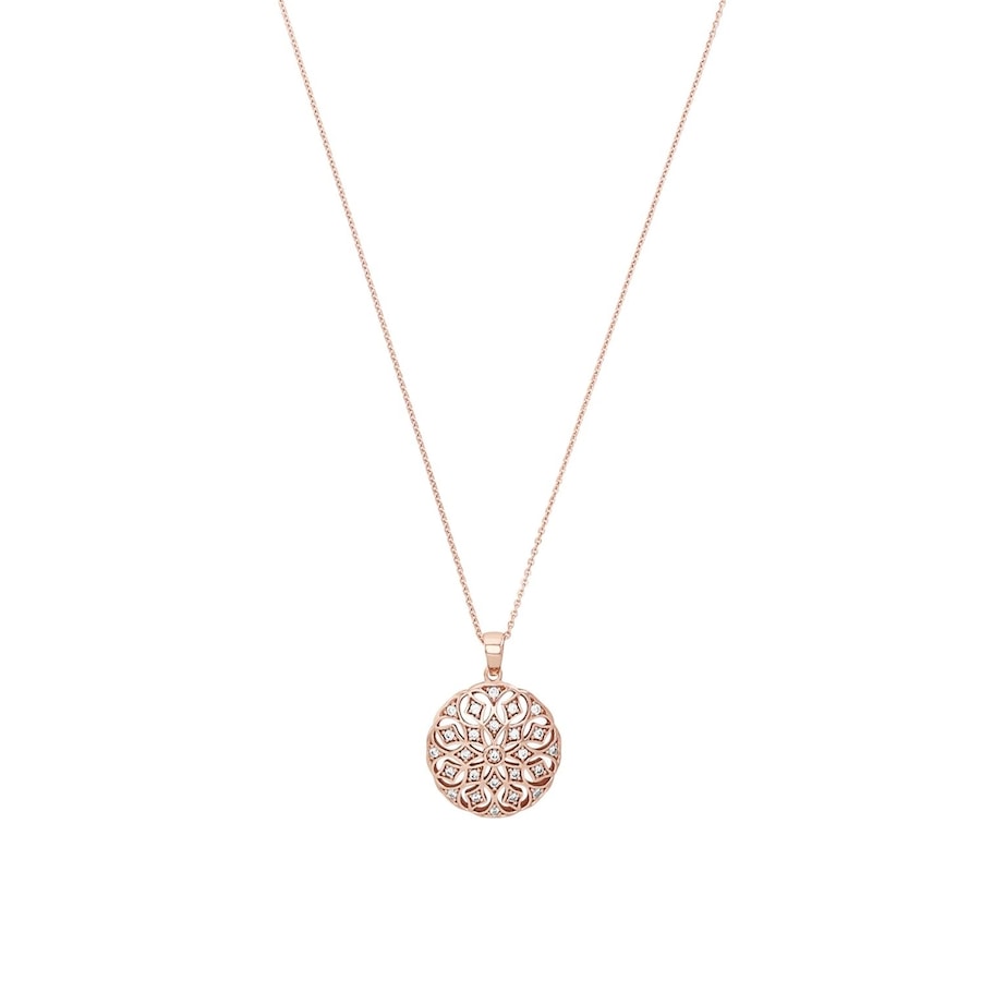 amor Kette mit Anhänger Roségold Weiss Damen