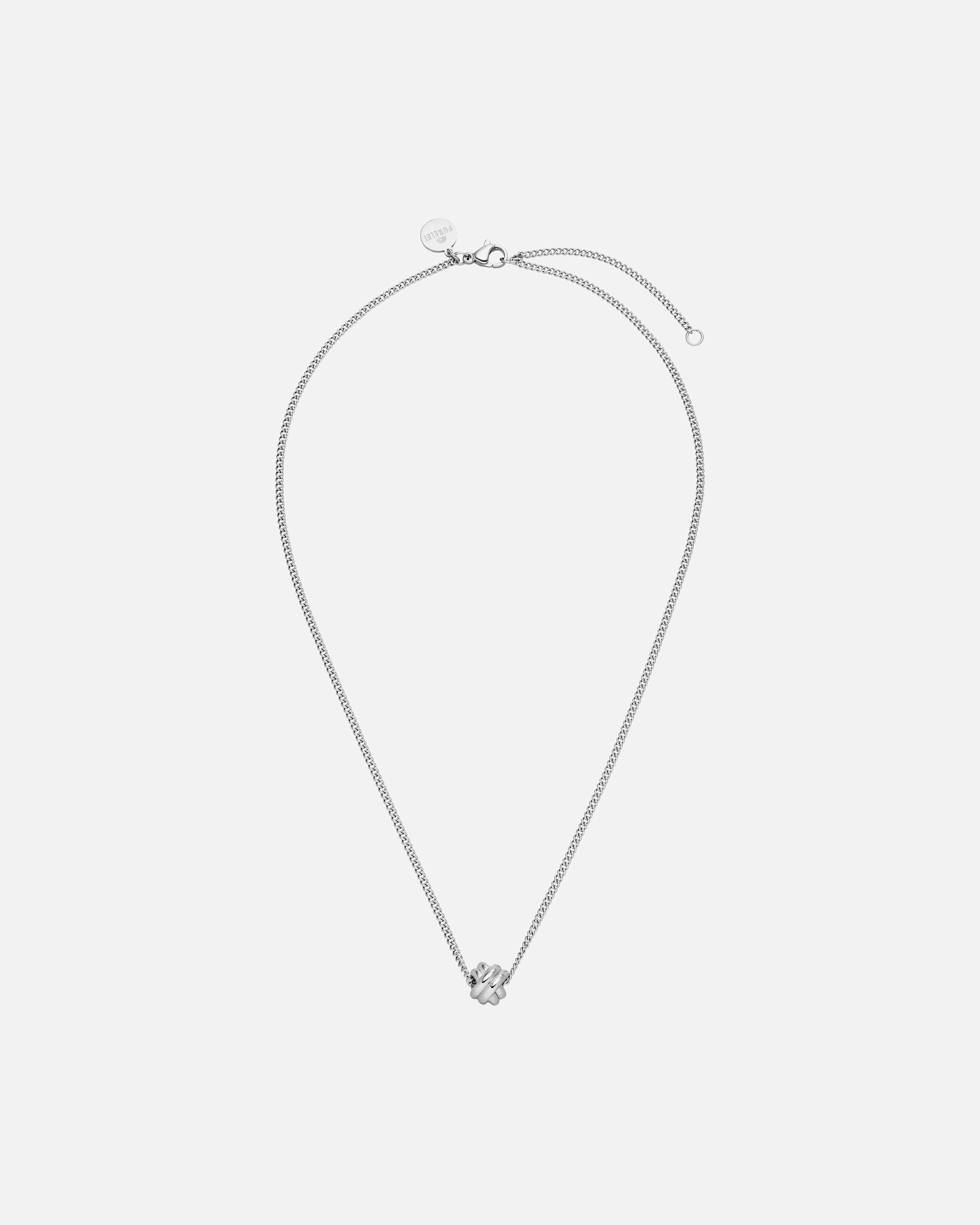 Halskette für Weiblich Purelei Knot Kette 100% Edelstahl Silber