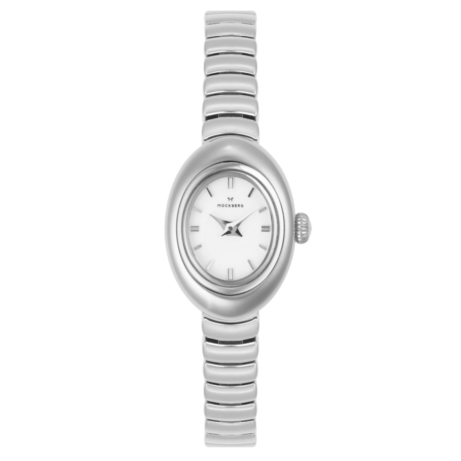 Mockberg Belle Oval Petite Women's Watch MB1417 Silber Damen