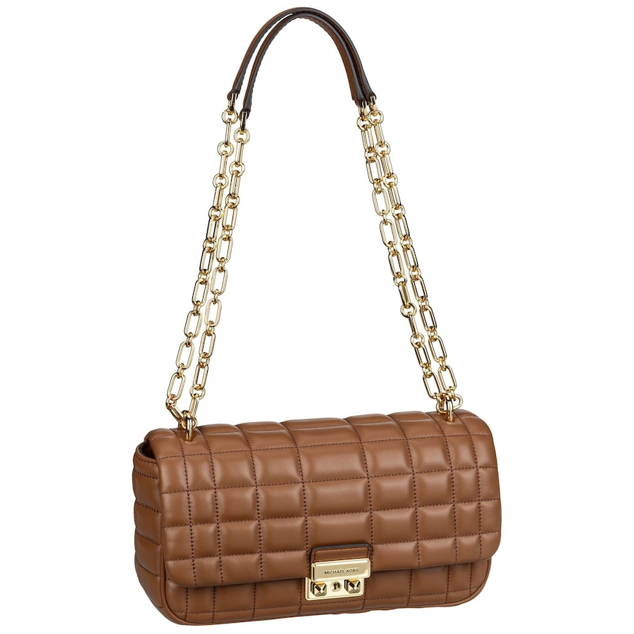 Michael Kors Handtasche Tribeca LG Conv Chain Shoulder Costa Luggage Hellbraun Damen