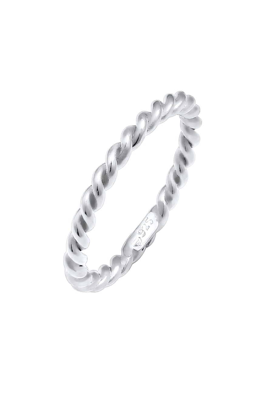 Nenalina Twisted Gedreht Basic Schlicht Trend 925 Silber 58 Damen