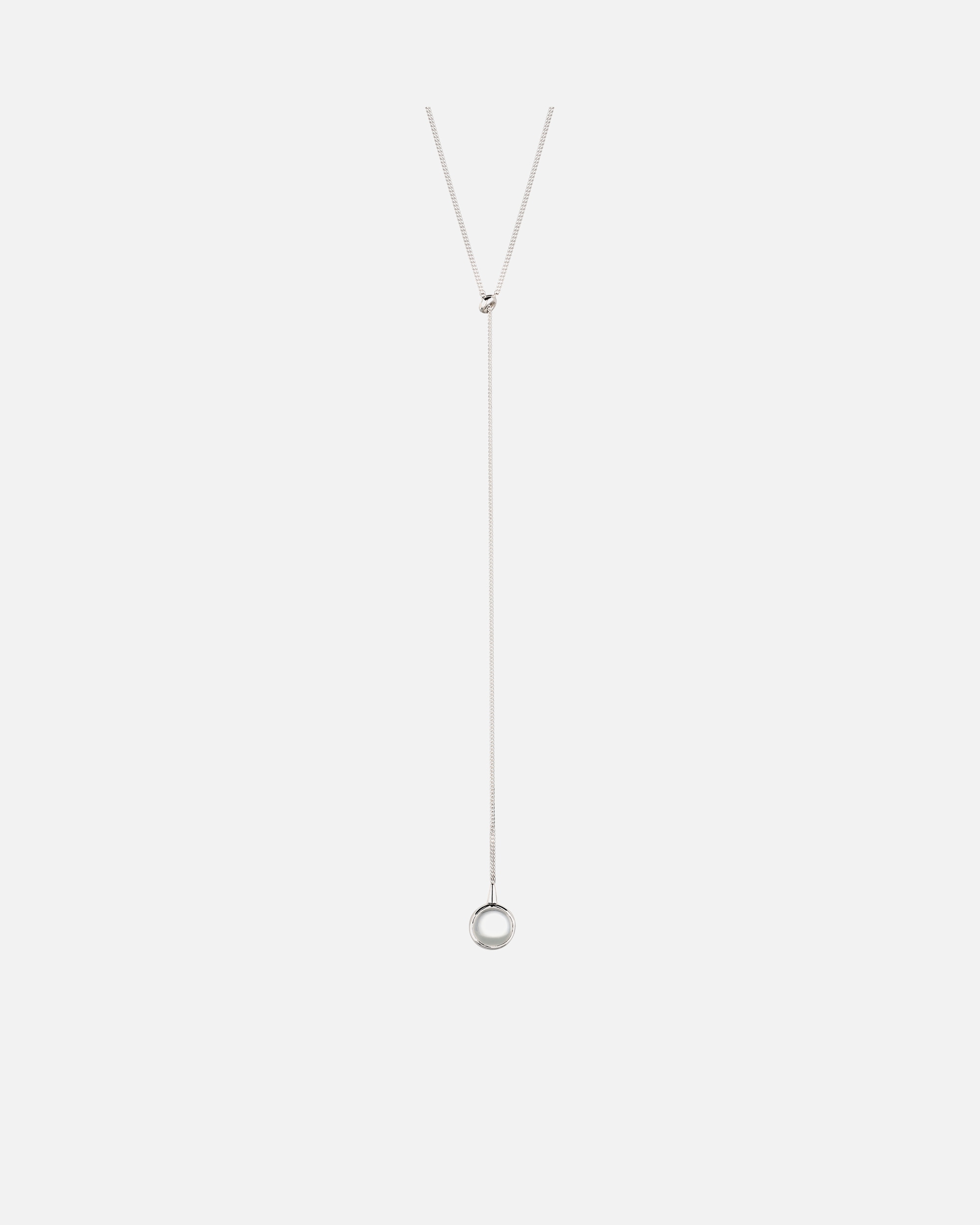 Halskette für Weiblich Elli Y-Kette mit Bergkristall Transparent 925 Sterling Silber 60