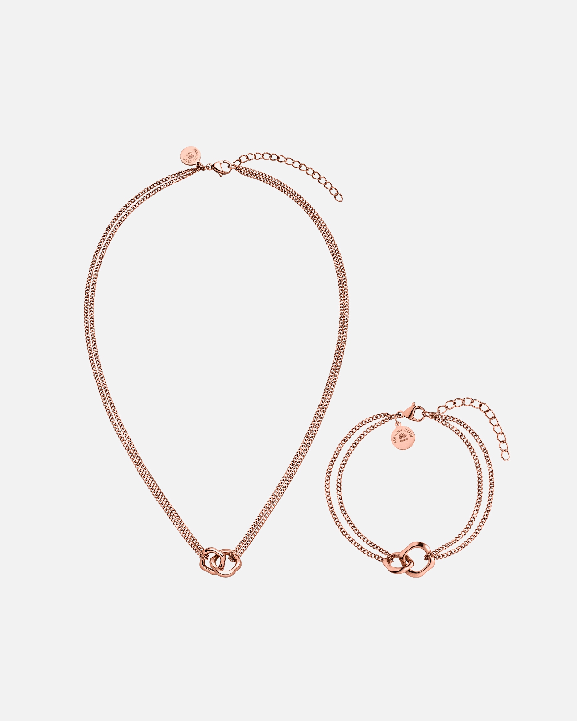 Schmuckset für Unisex Purelei Bond Schmuckset 100% Edelstahl Rosegold