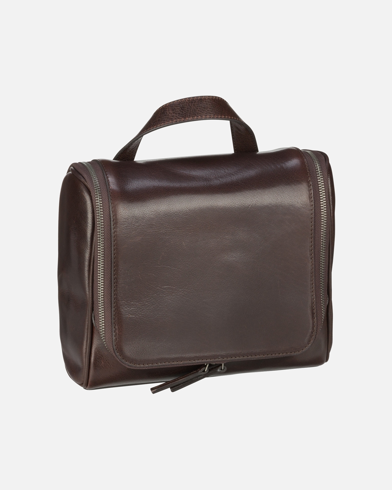 Kulturtasche für Unisex Leonhard Heyden Kulturbeutel / Beauty Case Roma 5385 Braun