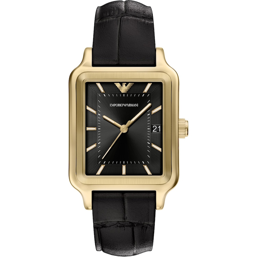 Emporio Armani Herrenuhr Edelstahl gold Herren