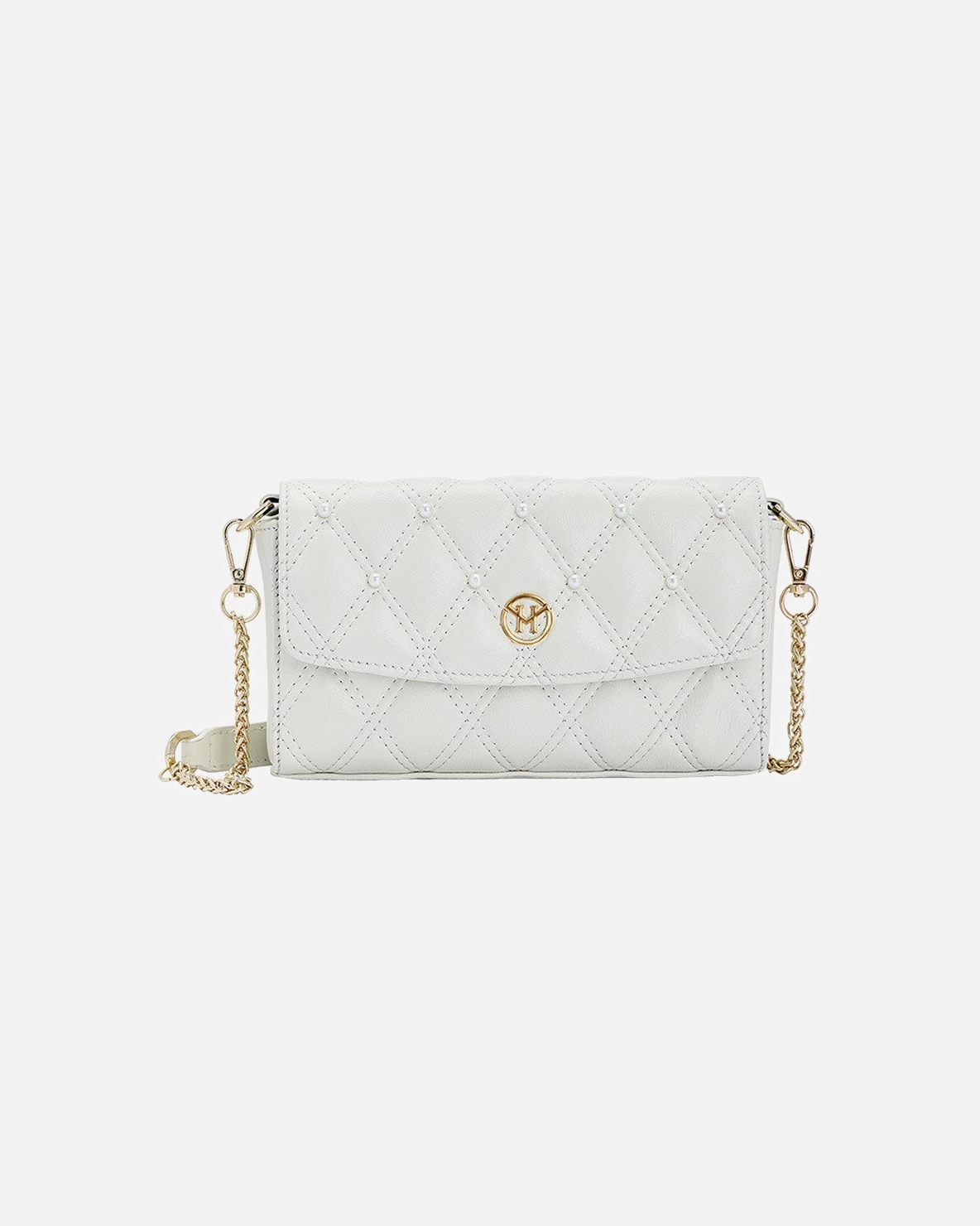 Handtasche für Weiblich Victoria Hyde London Pearl Quilted Weiß