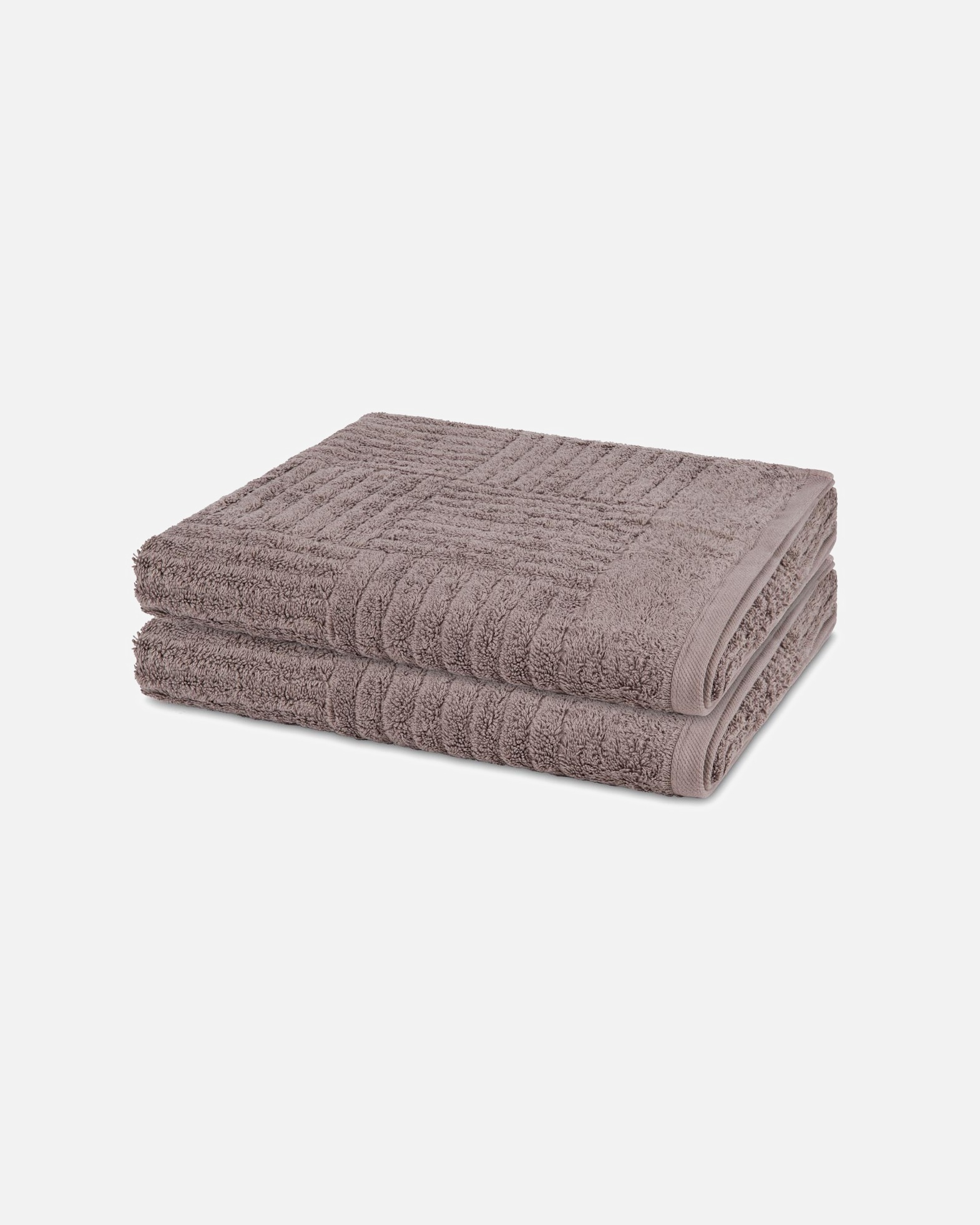 Handtuch für Unisex ROSS Duschtuch-Set Carre (2er Set) Flanell