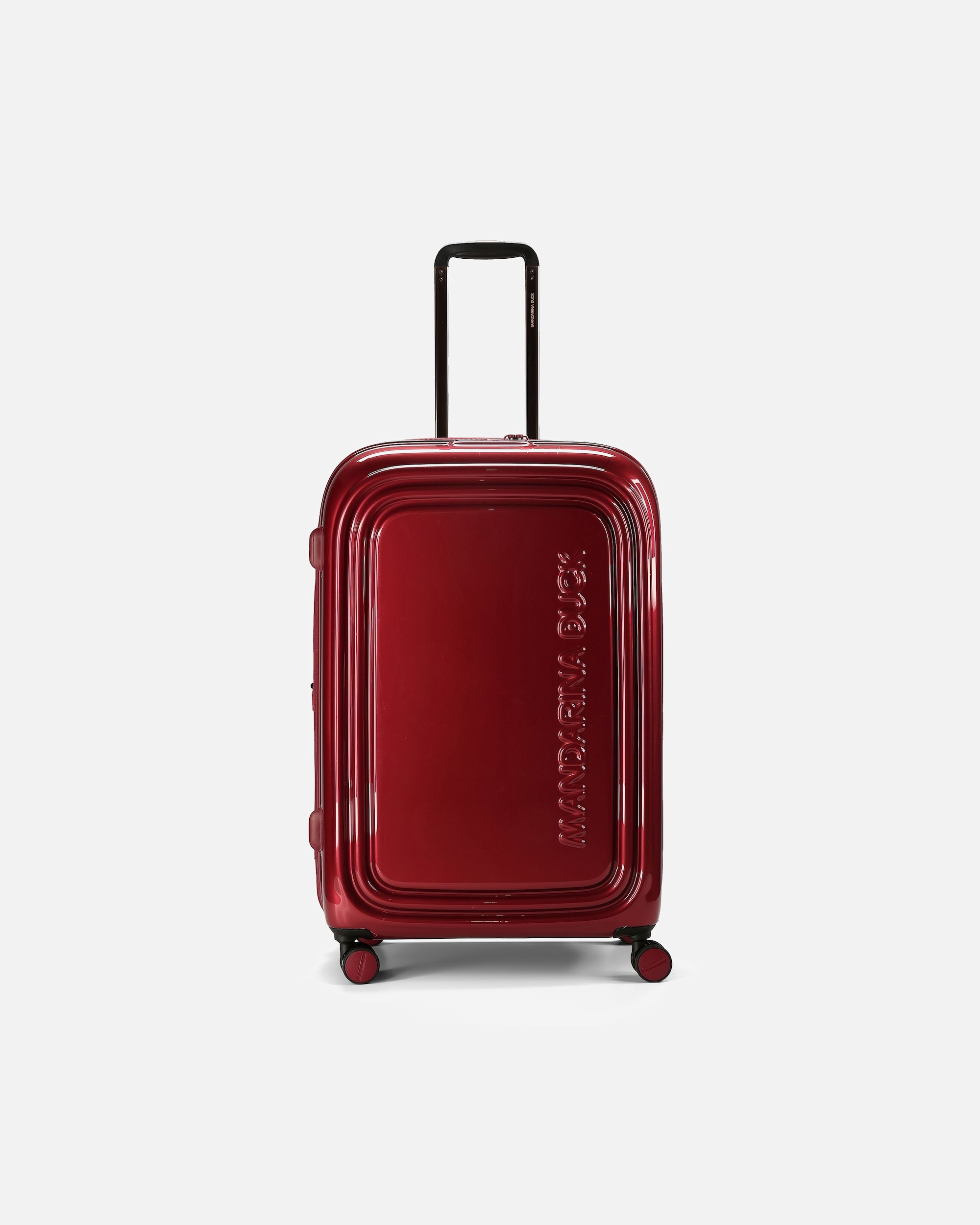 Trolley für Männlich Mandarina Duck Logoduck + Metal 4 Rollen Trolley L 75 cm mit Dehnfalte red metal