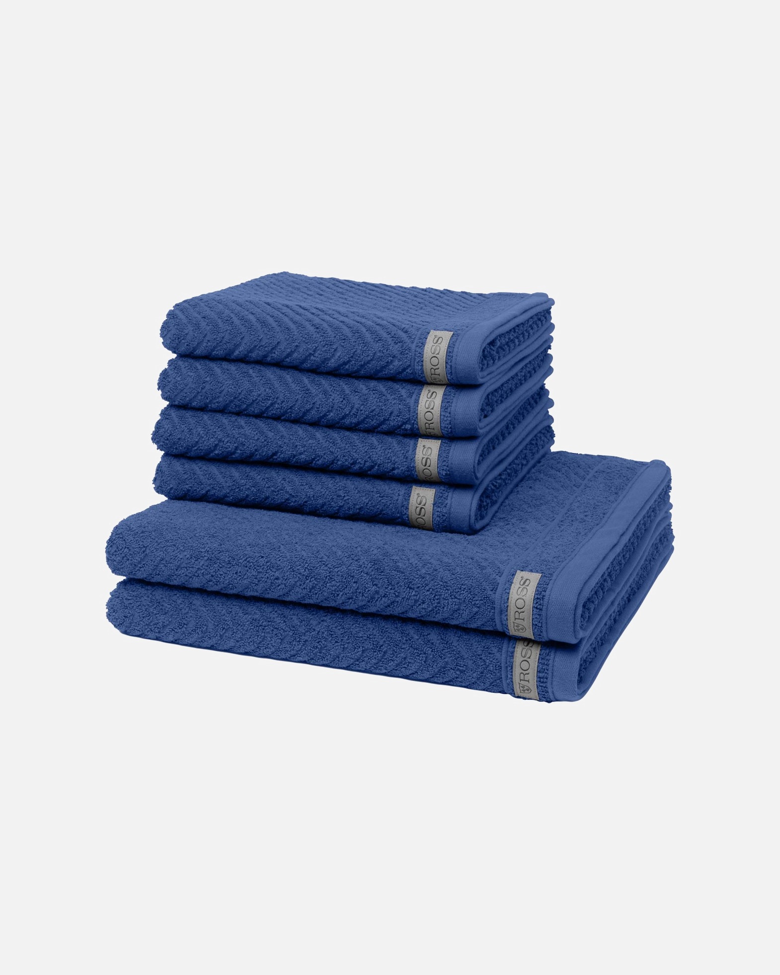 Handtuch für Unisex ROSS Smart 6-teilig Handtuch-Set Royalblau