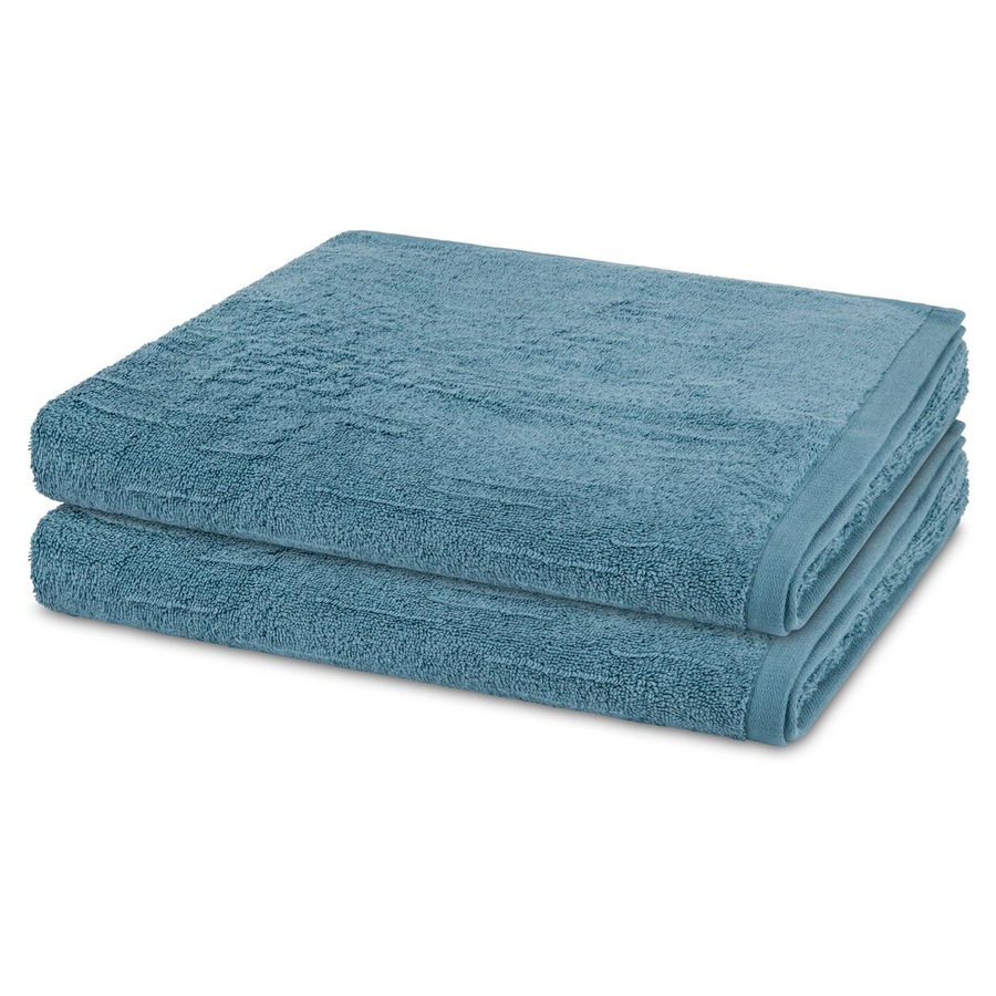 ROSS Duschtuch-Set Premium (2er Set) Petrol Grau