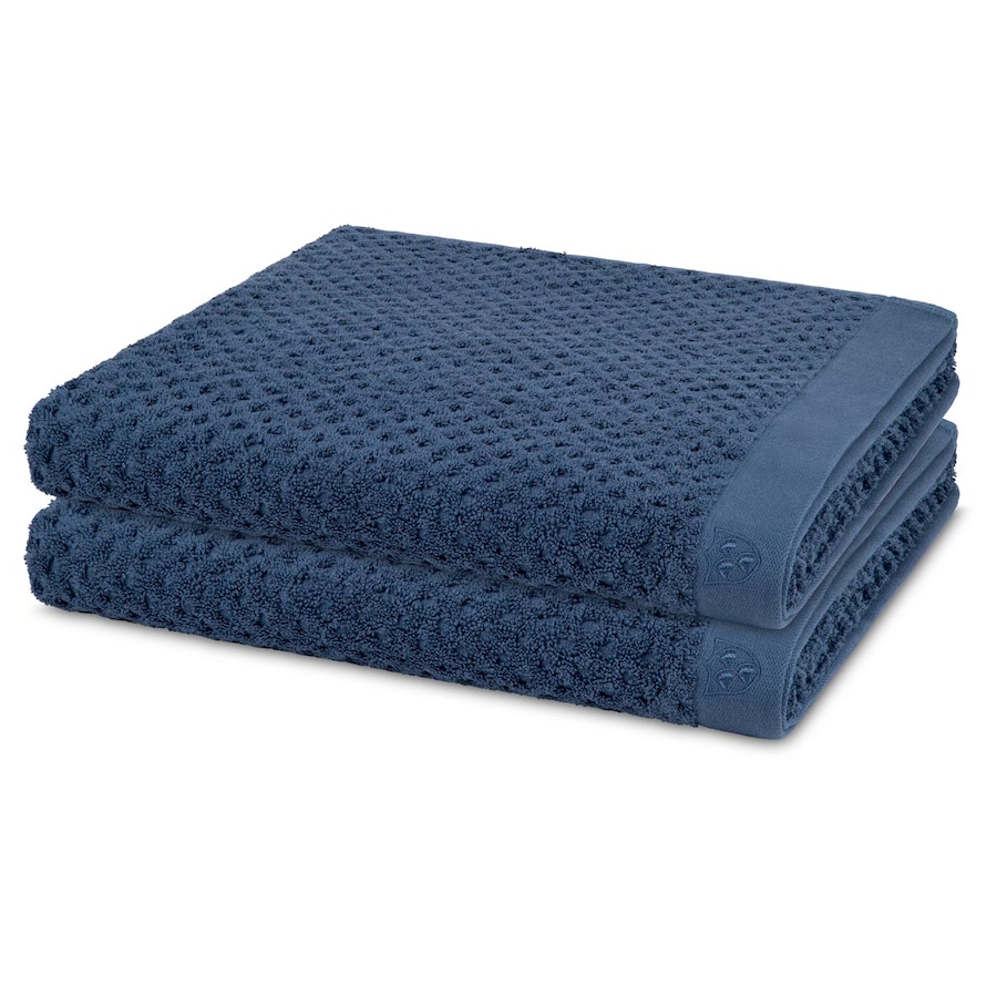 ROSS Duschtuch-Set Harmony (2er Set) Denim Grau