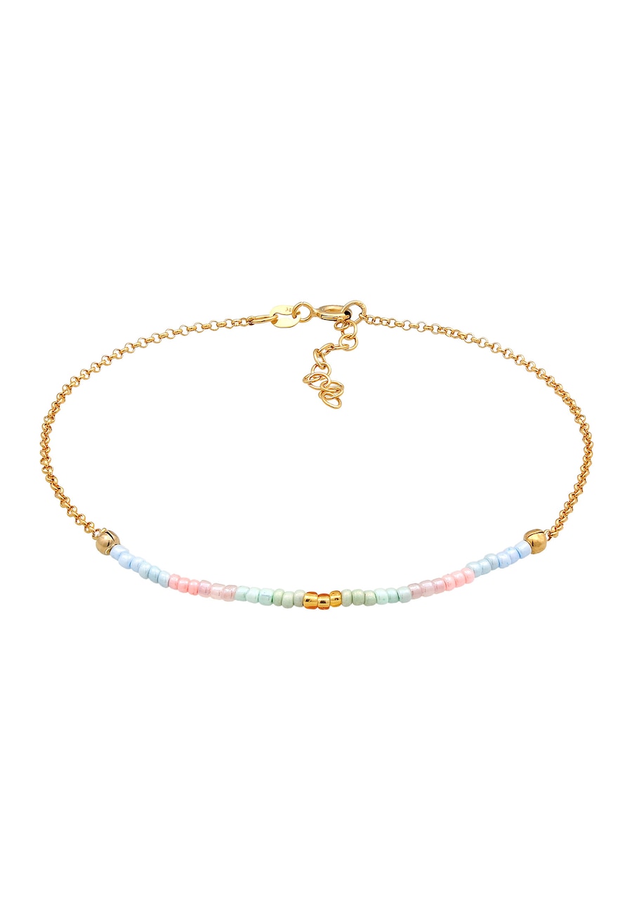 Elli Beads Kugeln Pastell 925 Silber goldfarben Damen