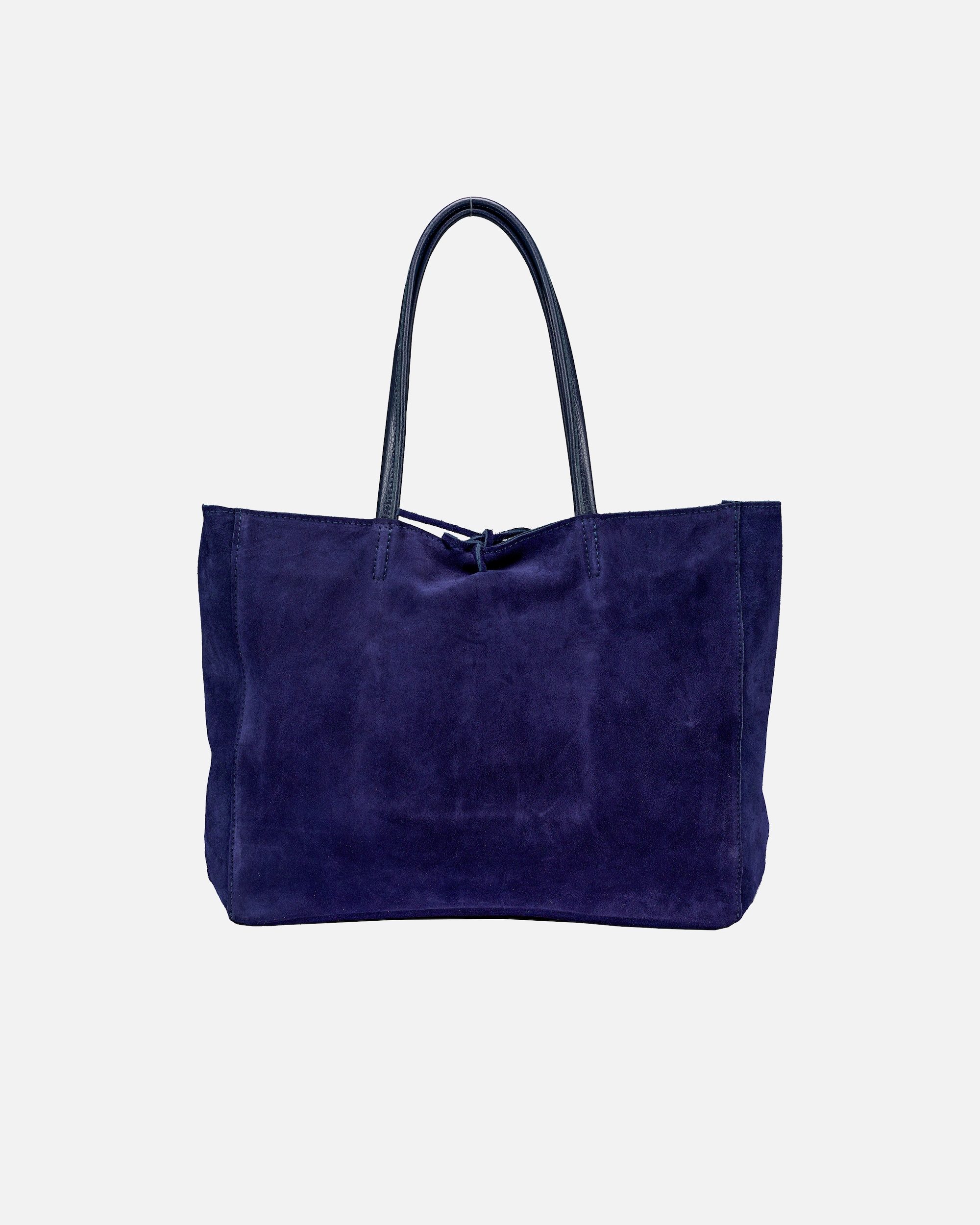 Shopper für Weiblich Hausfelder Manufaktur Shopper Velours Dunkelblau